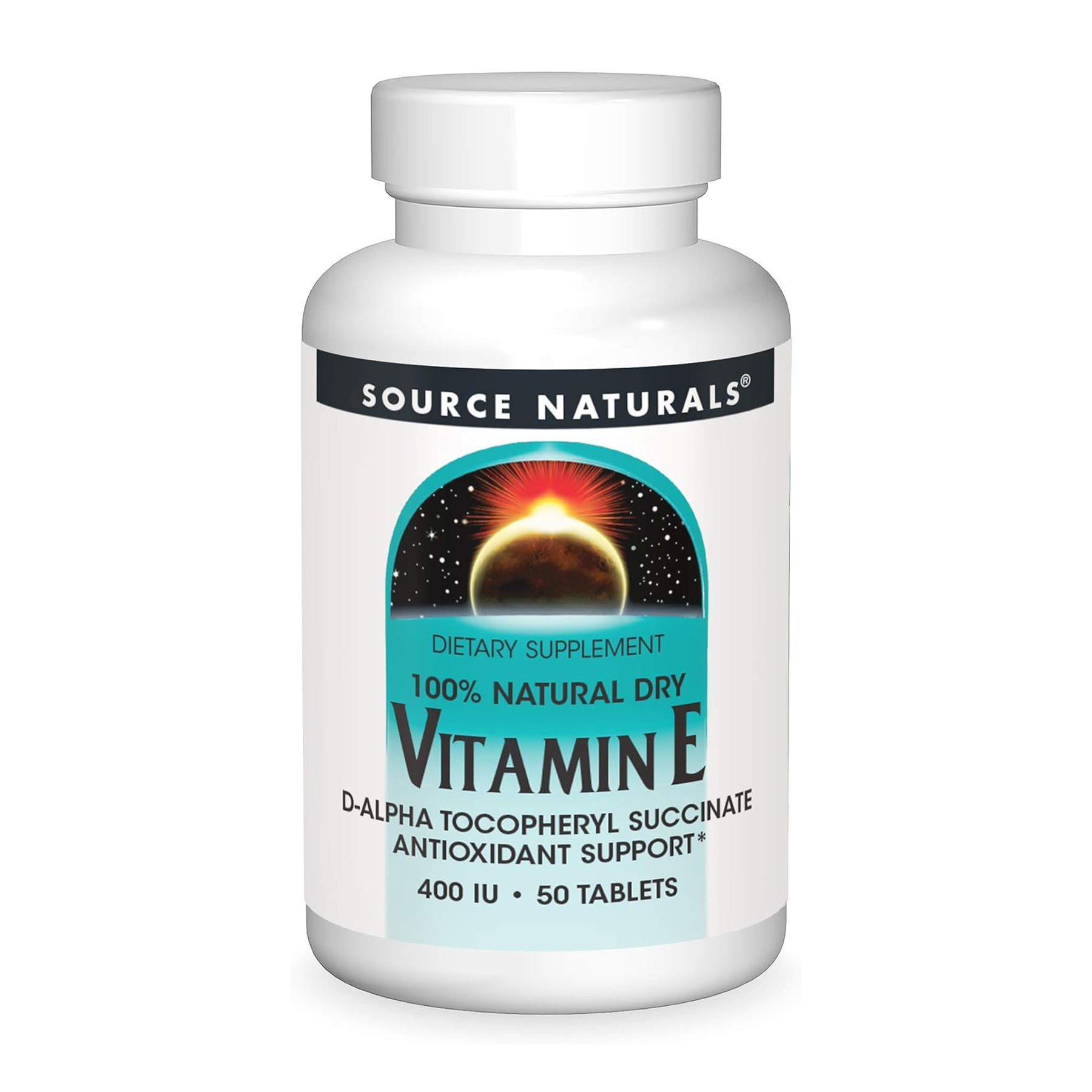 Source Naturals Vitamin E 400 IU D-Alpha Tocopherol - 50 tabs 2023-10-6155