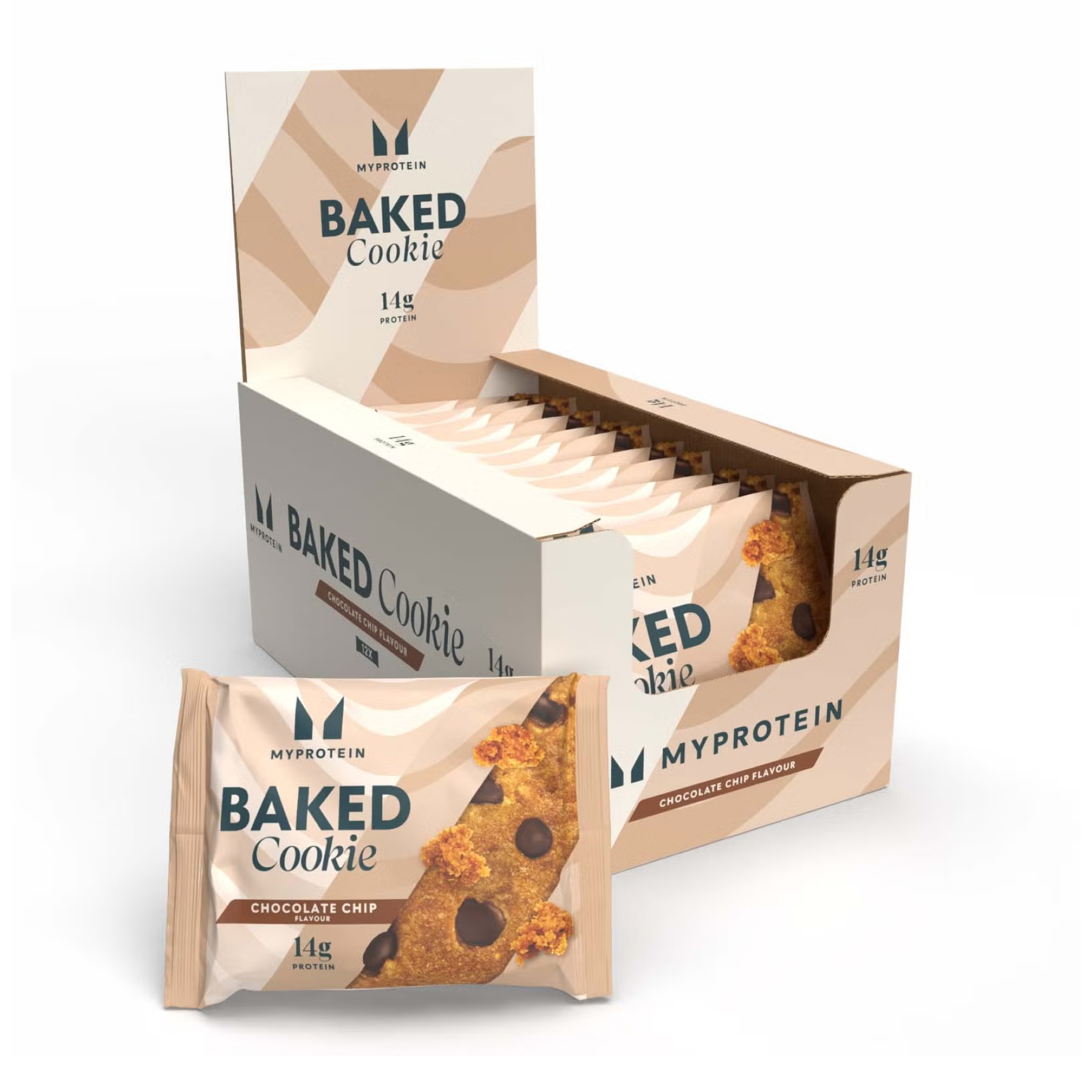 Myprotein Myvegan Baked Cookie - 12x75g Choc Chip 2022-10-1750