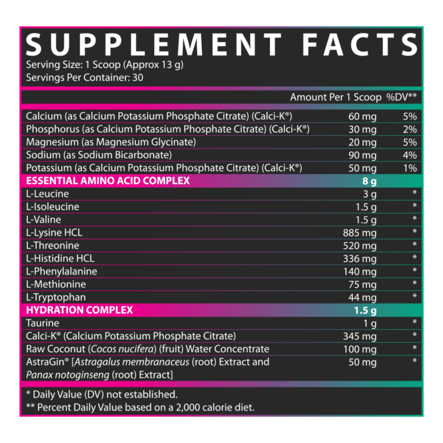 Nutrex EAA Hydration - 30srv Strawberry Watermelon 100-33-8476328-20