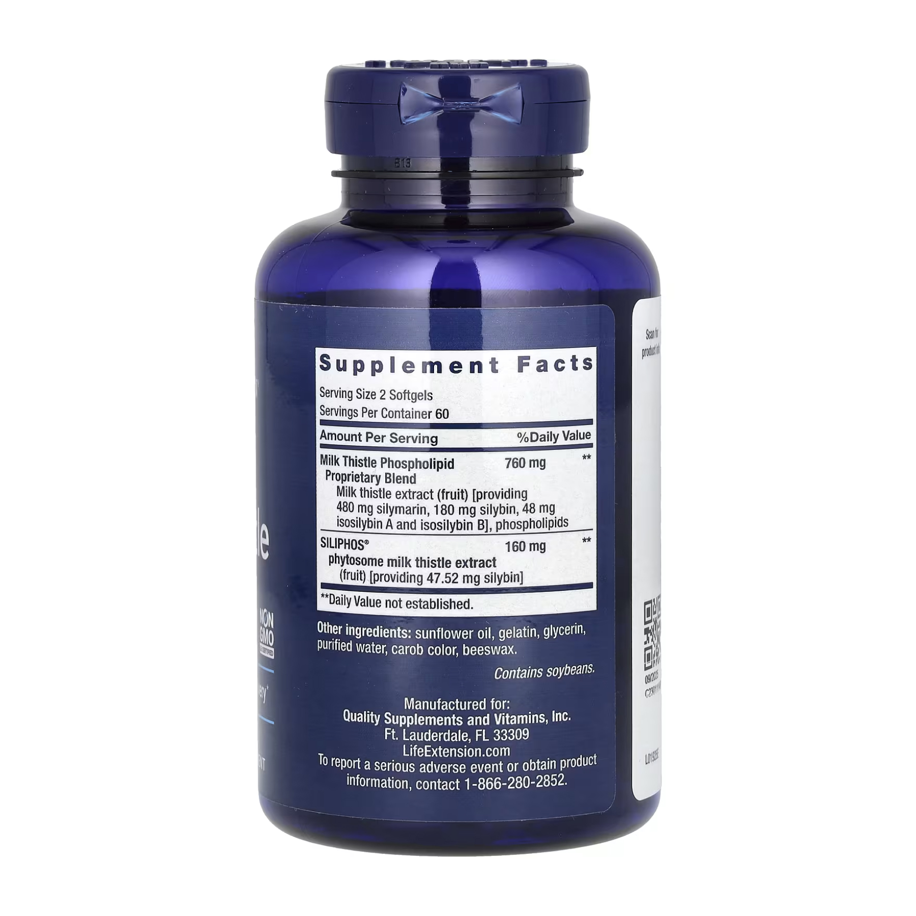 Life Extension Advanced Milk Thistle - 120 softgels 2022-10-1928