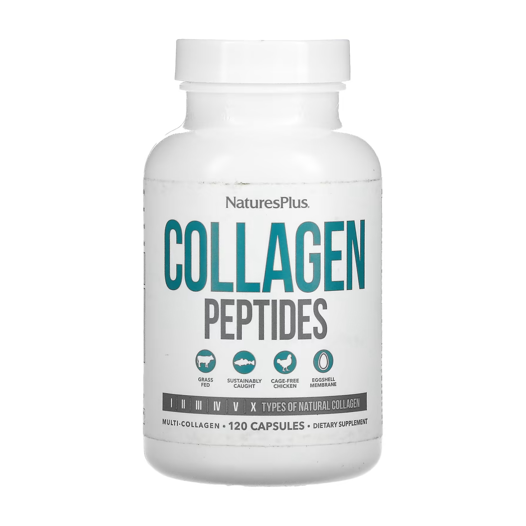 Nature's Plus Collagen Peptides - 120 caps 2023-10-2375