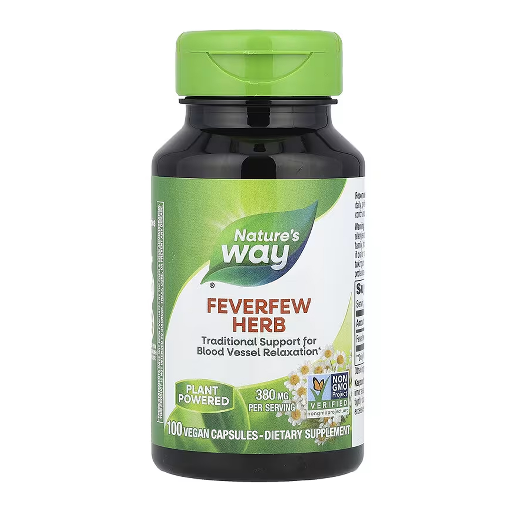 Nature's Way Feverfew Herb - 100 vcaps 2023-10-6396