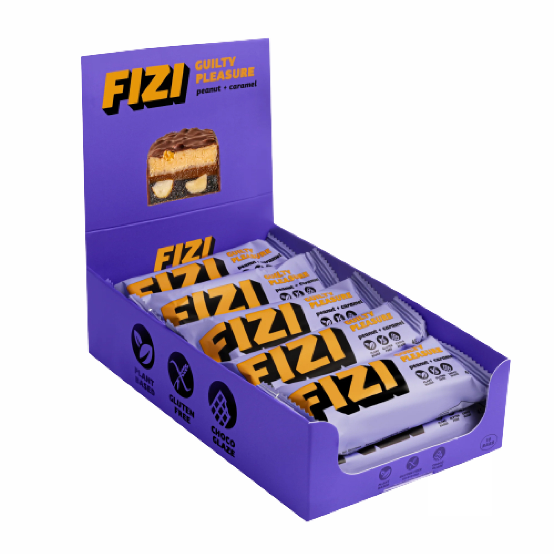 FIZI FIZI Chocolate Bar - 10х45g Peanut-Caramel 2022-10-0339
