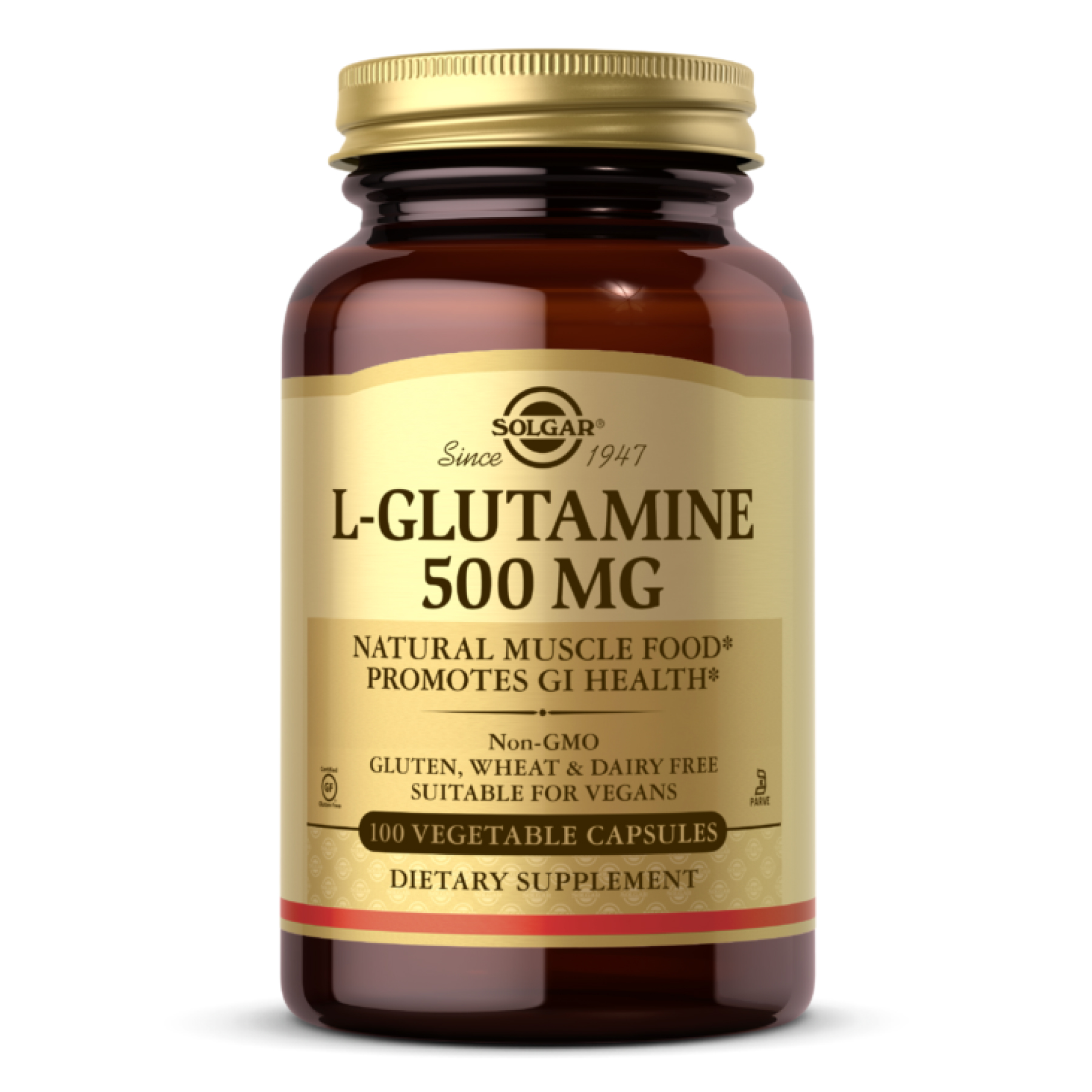 Solgar L-Glutamine 500mg - 100 vcaps 2022-10-1531