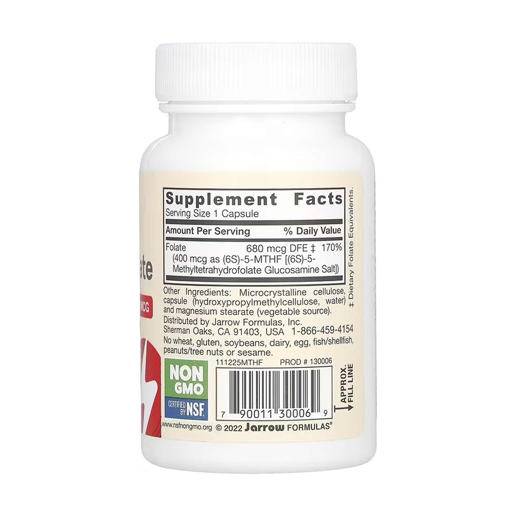 Jarrow Formulas Methyl Folate - 60 vcaps 2023-10-5593