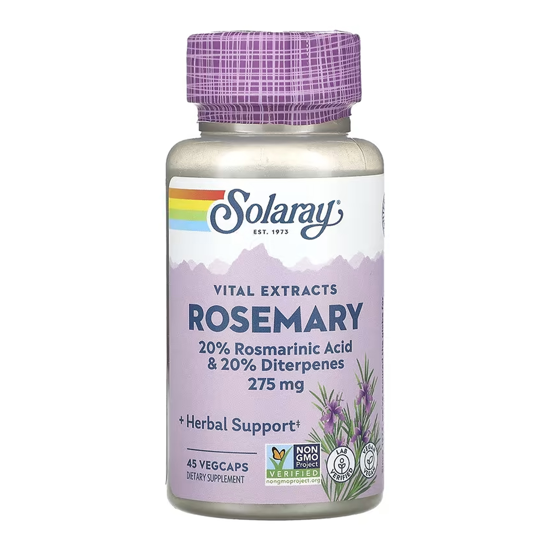 Solaray Rosemary 275mg - 45 vcaps 2023-10-6779