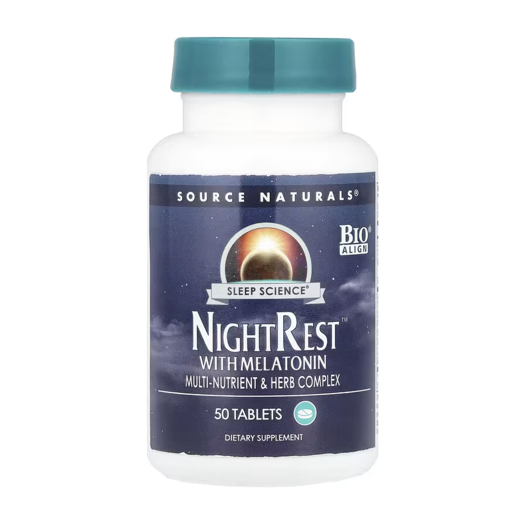 Source Naturals Sleep Science® NightRest™ with Melatonin - 50 tabs 2023-10-4609
