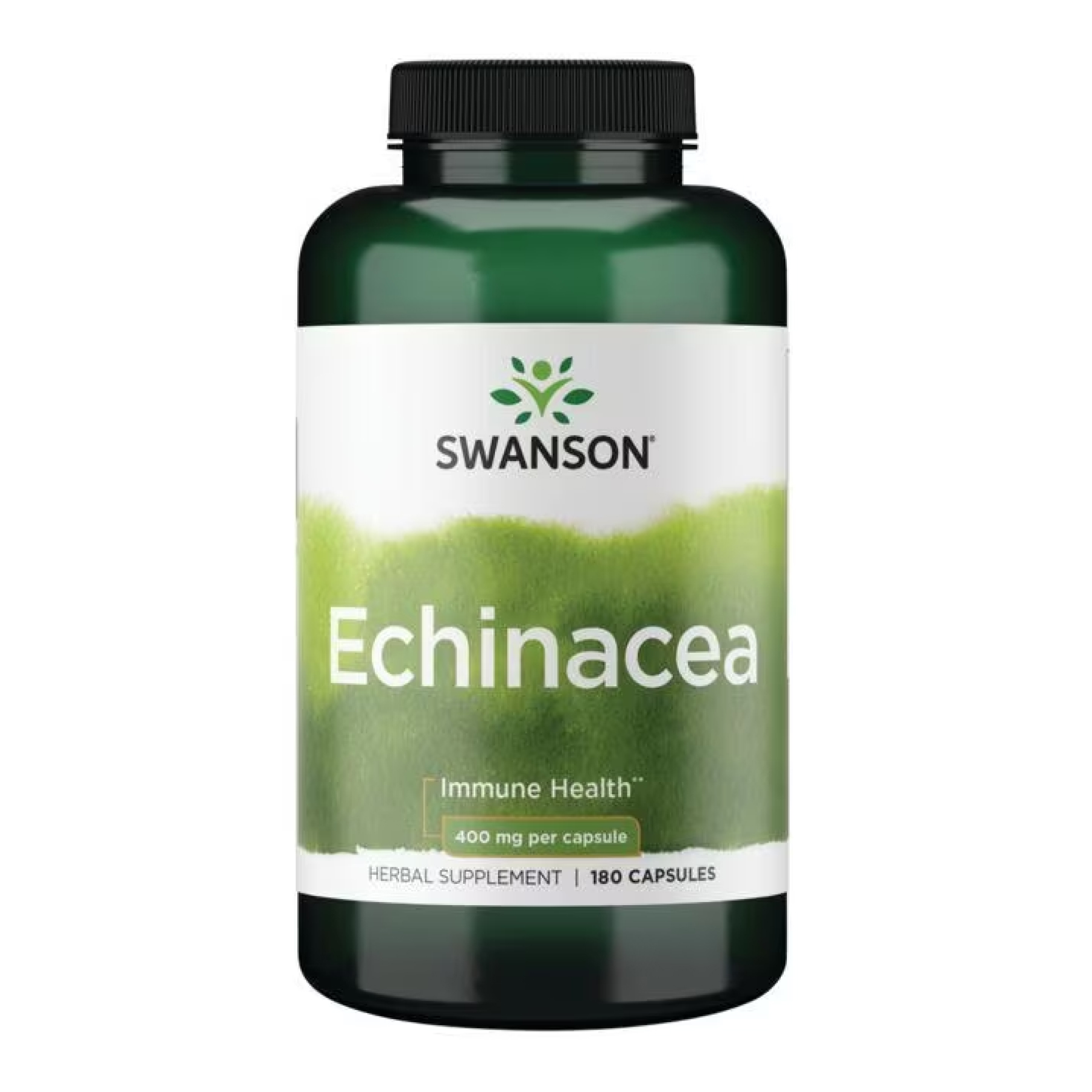 Swanson Echinacea 400 mg - 180 Caps 100-91-7326378-20