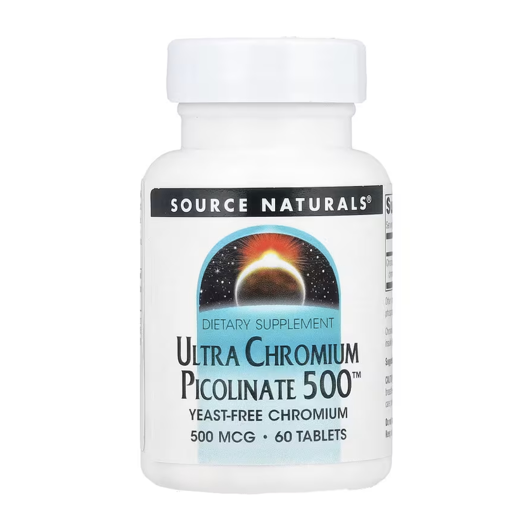 Source Naturals Ultra Chromium Picolinate 500™ 500 mcg - 60 tabs 2023-10-5116