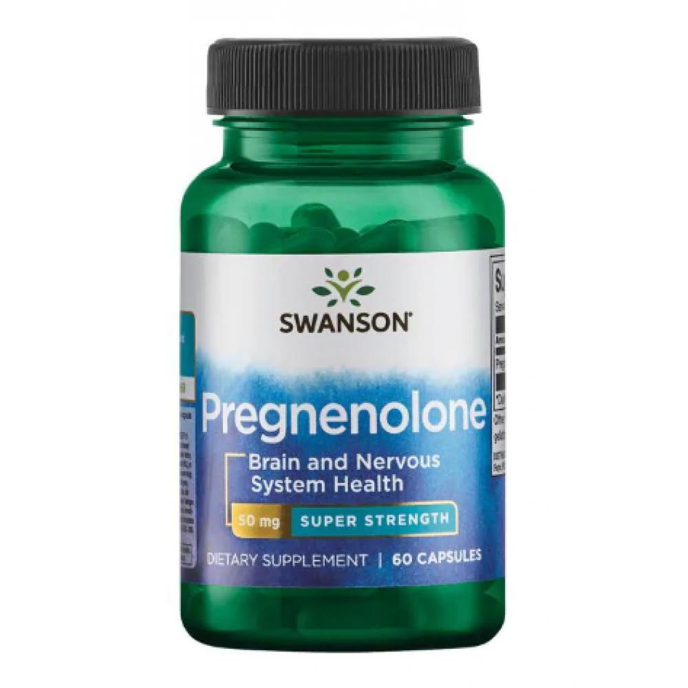 Swanson Pregnenolone 50mg - 60caps 100-97-1809545-20