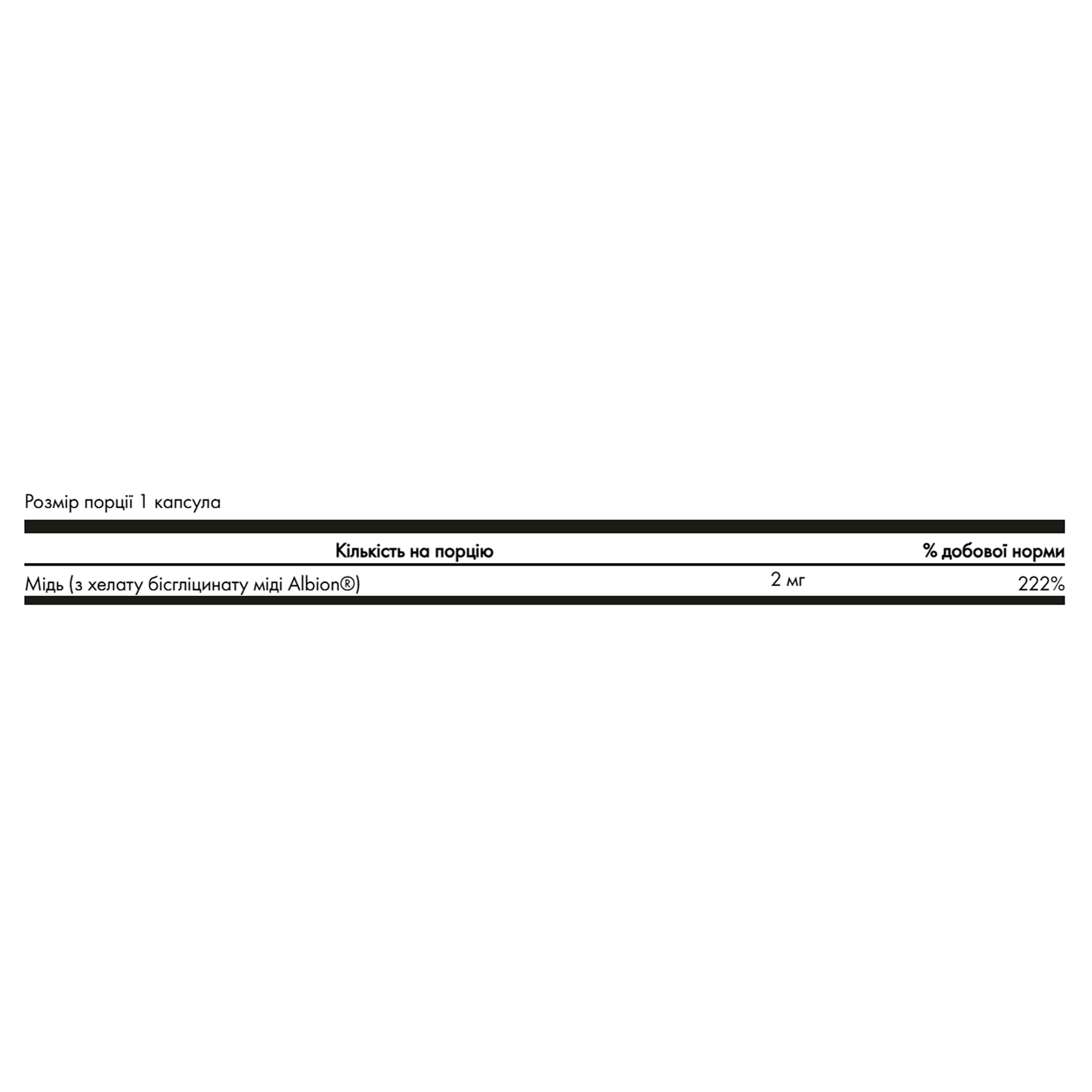 Swanson Albion Copper 2mg - 60 сaps (До 09.28) 2023-10-7788