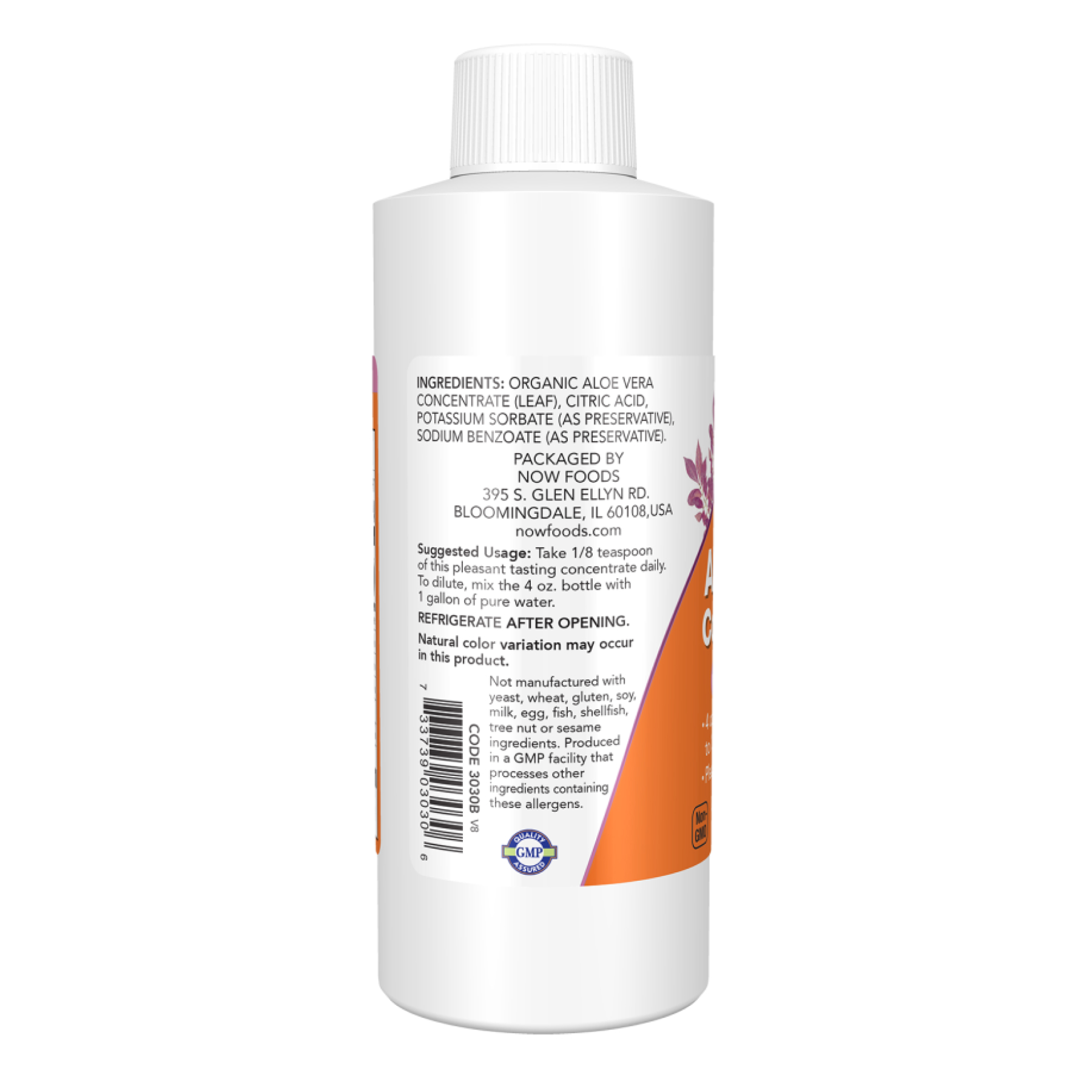 Now Foods Aloe Vera Concentrate - 4 Oz 2023-10-3280