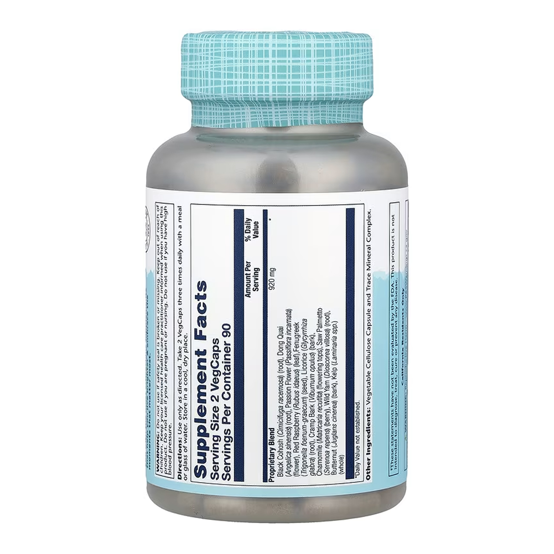 Solaray Female Hormone Blend - 180 vcaps 2023-10-6730