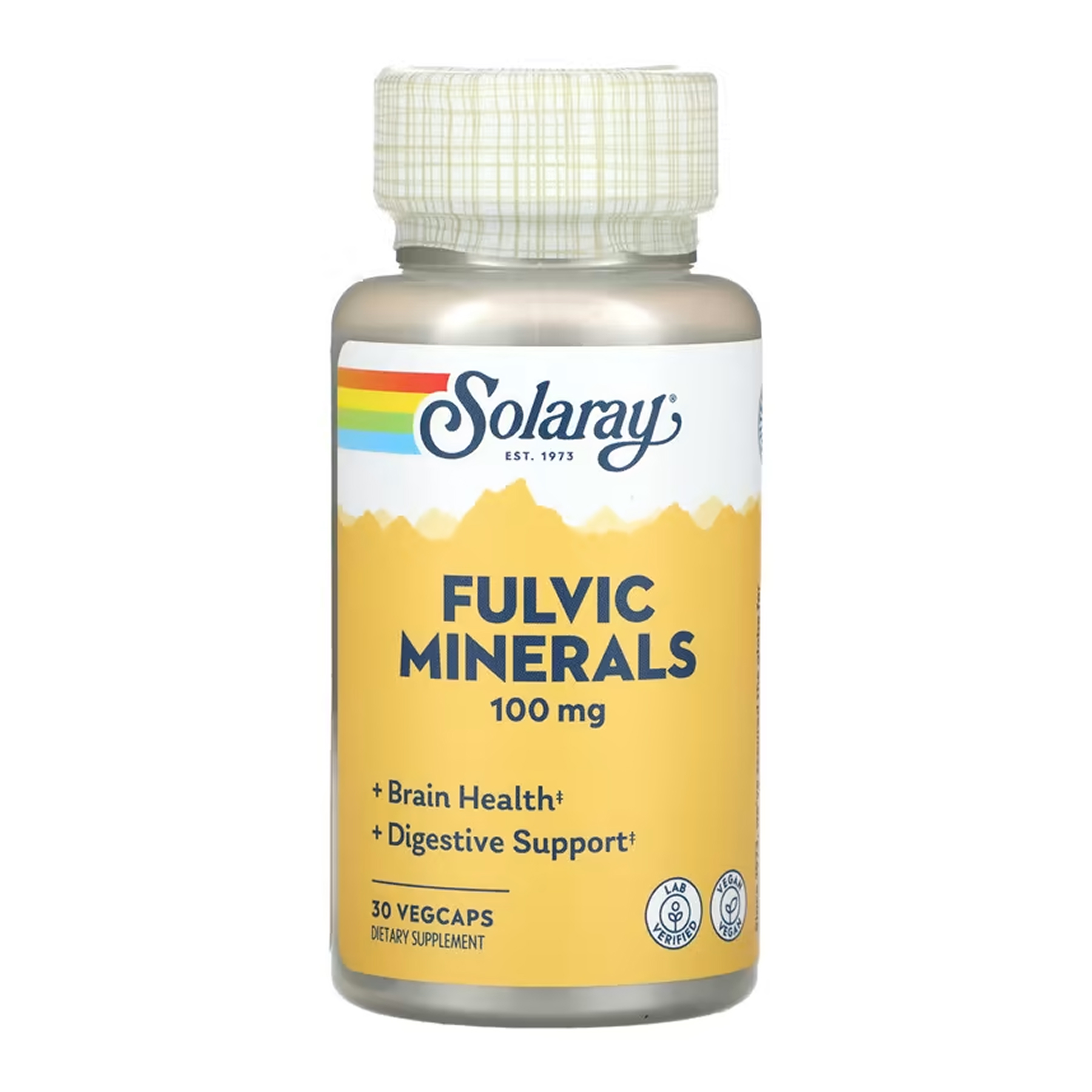 Solaray Fulvic Minerals 100mg - 30 vcaps 2023-10-7162