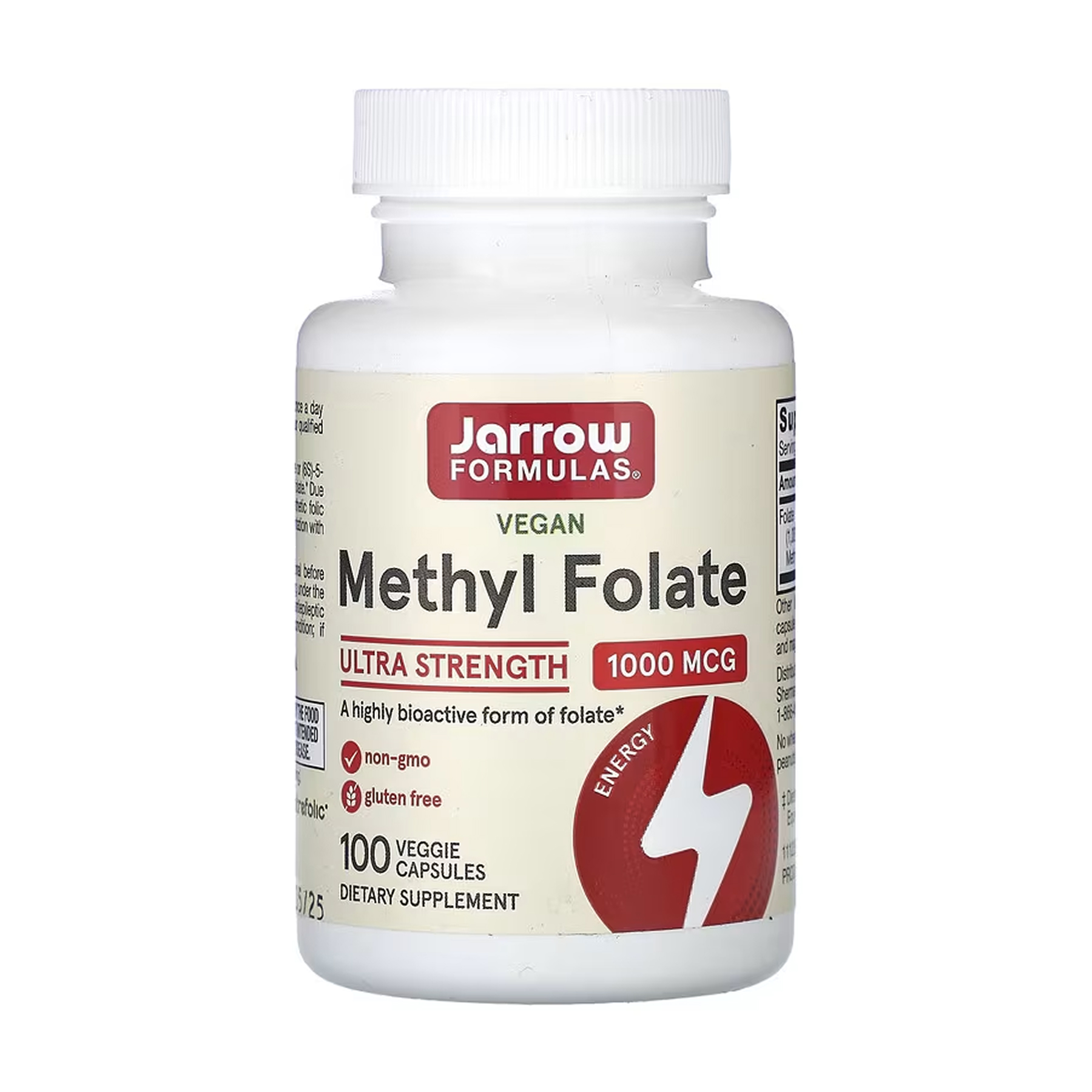 Jarrow Formulas Methyl Folate 1000 mcg - 100 vcaps 2023-10-5594