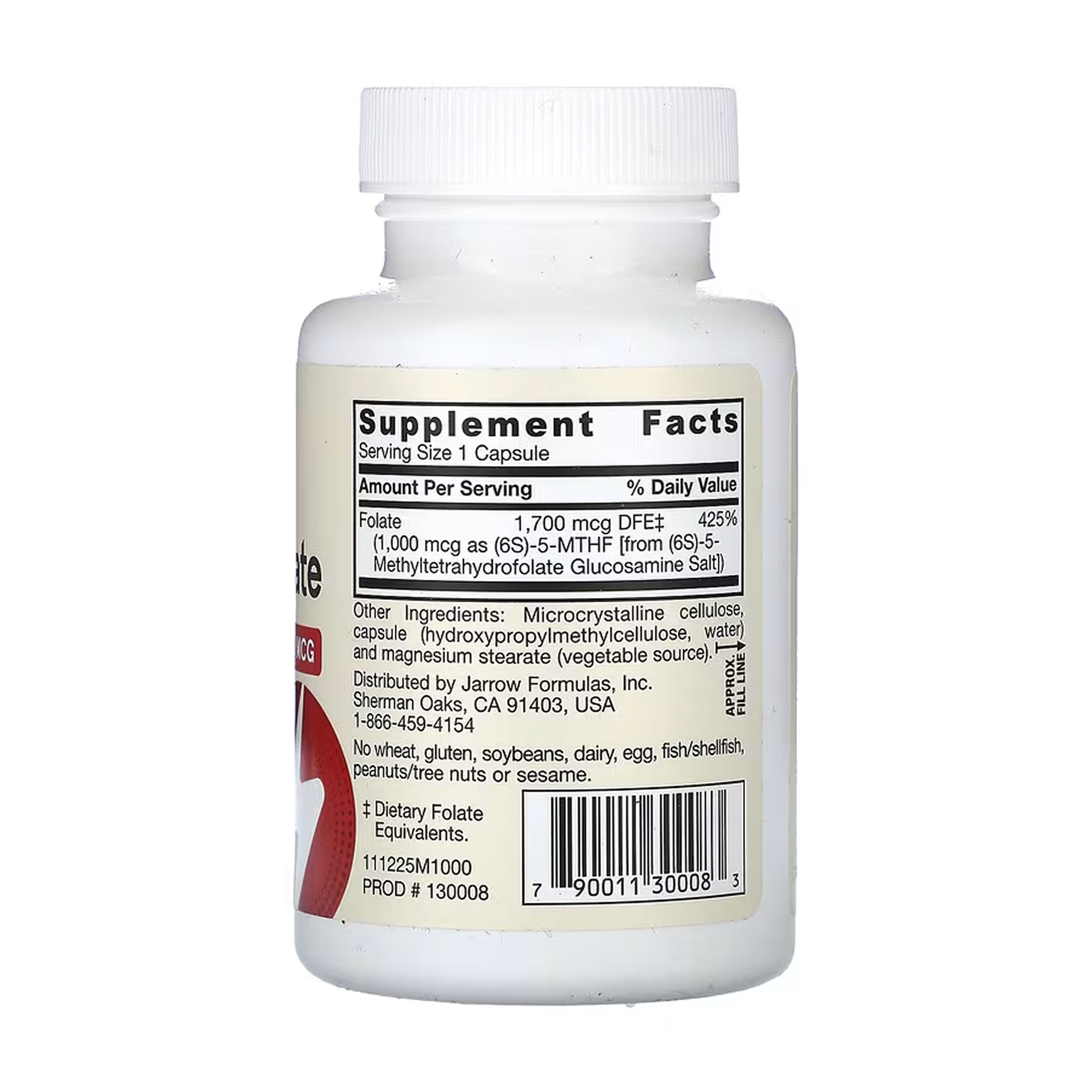 Jarrow Formulas Methyl Folate 1000 mcg - 100 vcaps 2023-10-5594