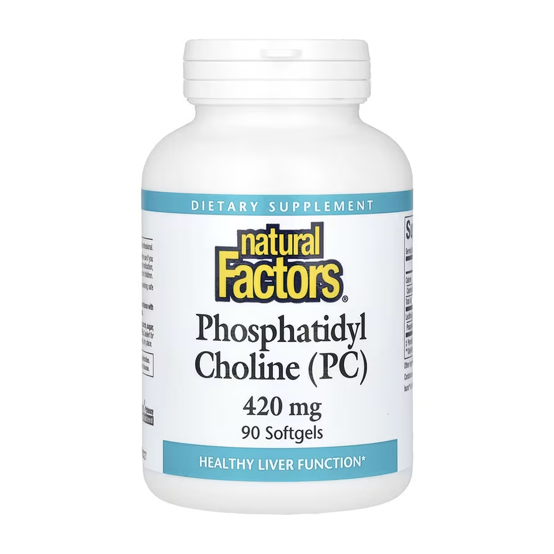 Natural Factors Phosphatidyl Choline (PC) 420mg - 90 softgels 2023-10-5747
