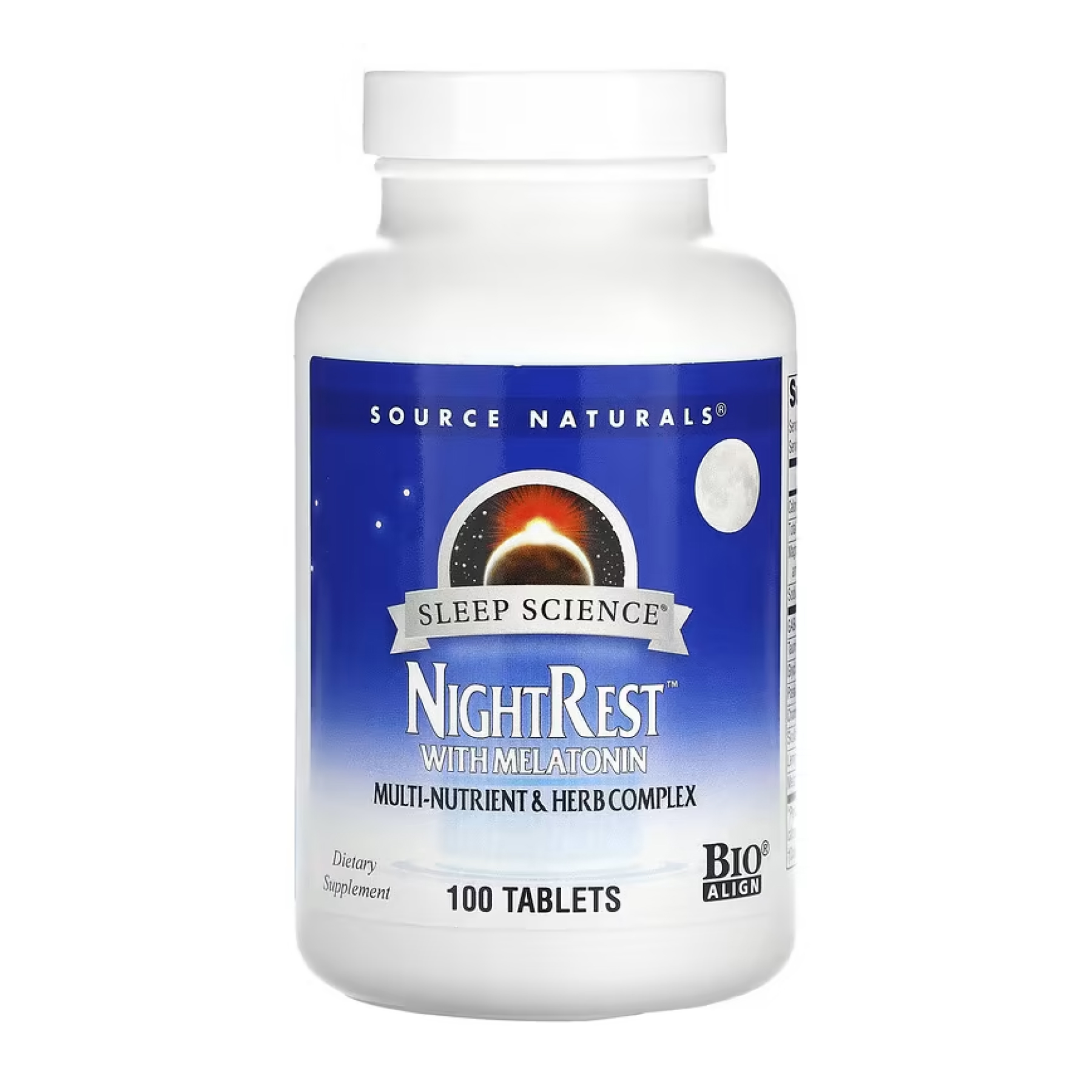 Source Naturals Sleep Science® NightRest™ with Melatonin - 100 tabs 2023-10-4610