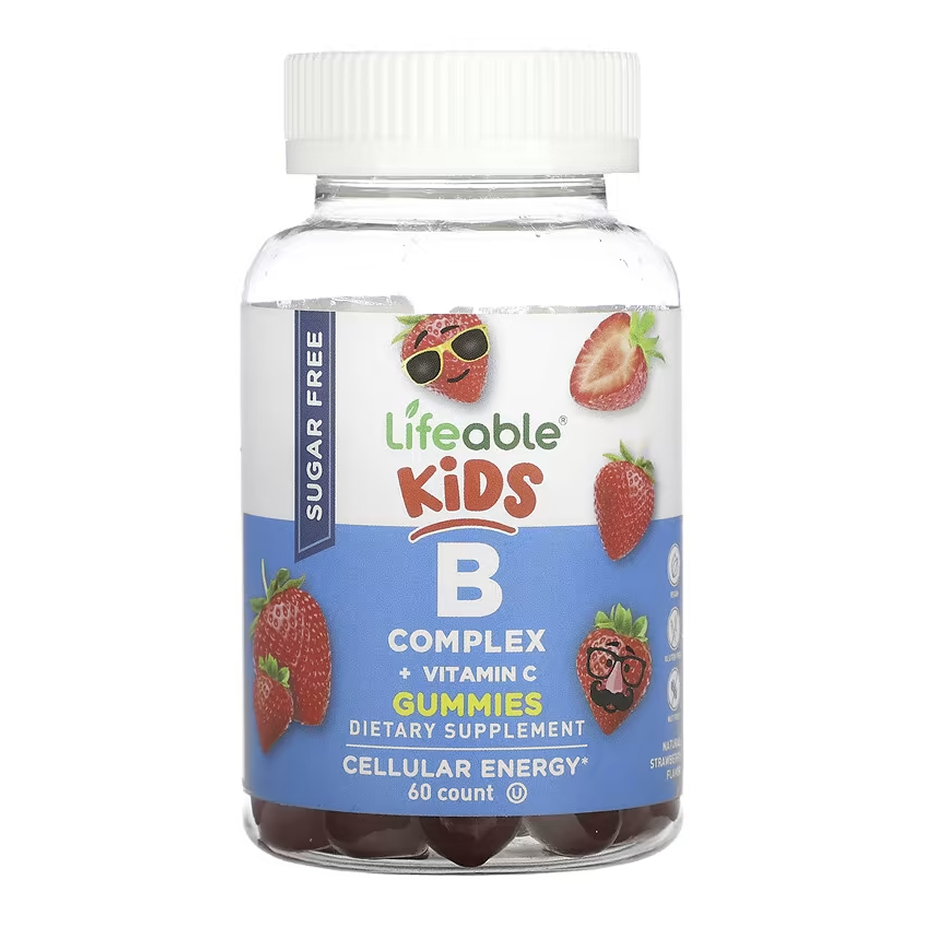 Lifeable B Complex + Vitamin C Kids Sugar Free - 60 gummies 2023-10-7293
