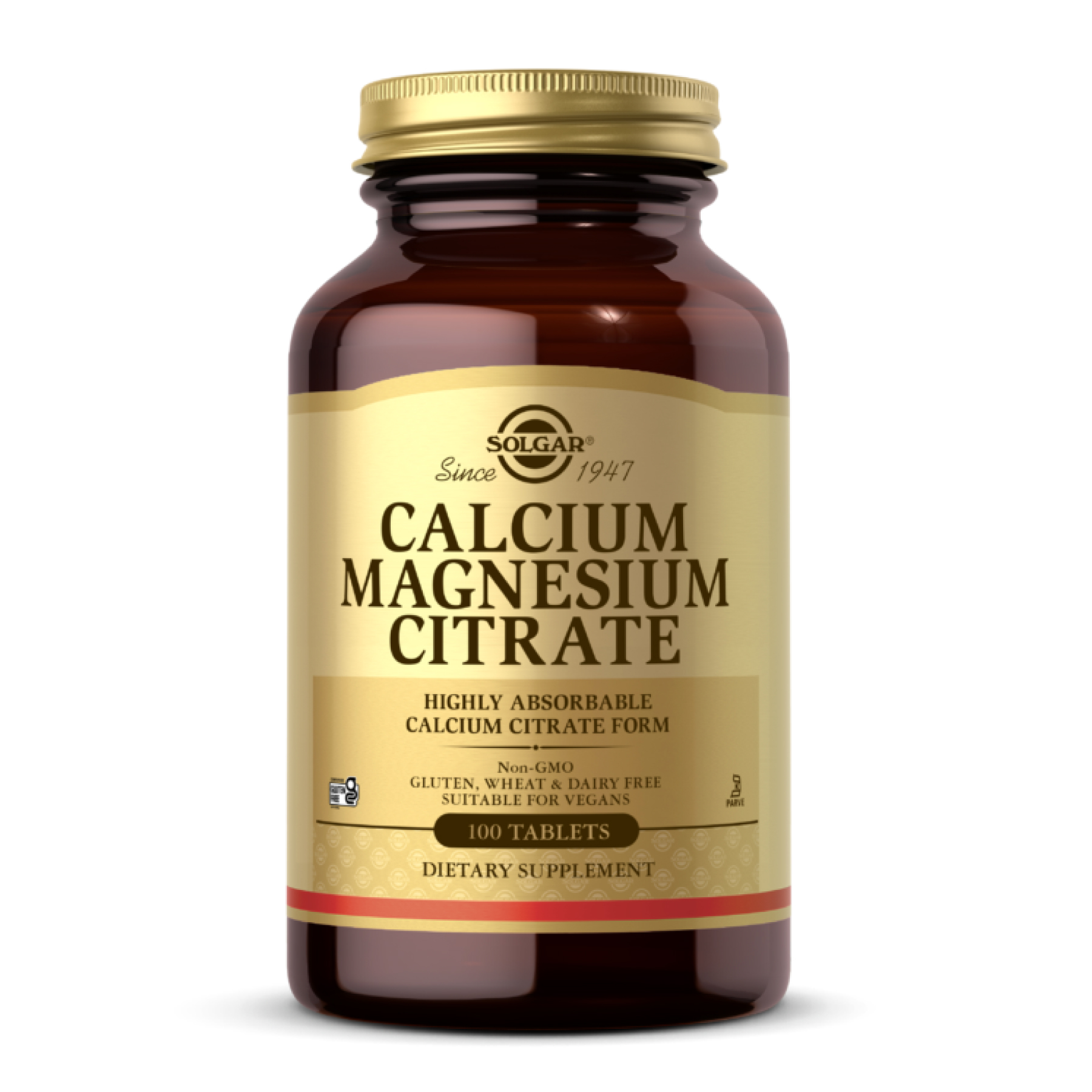 Solgar Calcium Magnesium Citrate - 100 tabs 2023-10-4111