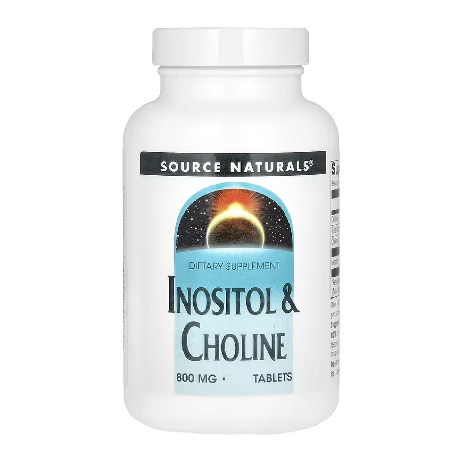 Source Naturals Inositol & Choline 800mg - 50 tabs 2023-10-4611