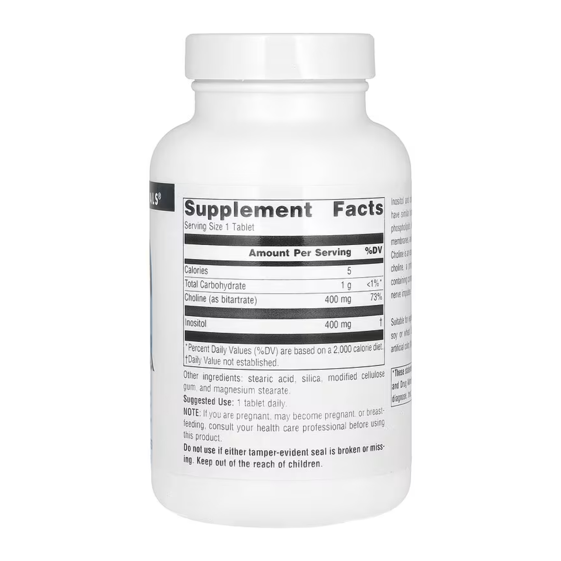 Source Naturals Inositol & Choline 800mg - 50 tabs 2023-10-4611