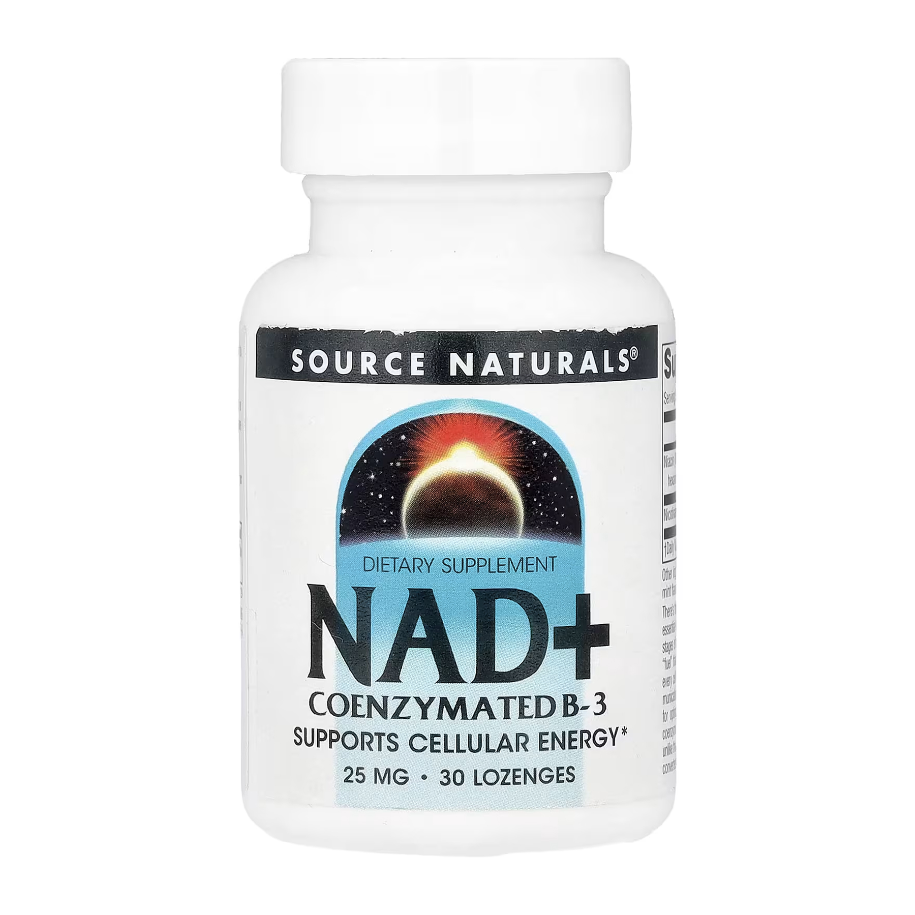 Source Naturals NAD+ Coenzymated™ B-3 - 30 Lozenges 2023-10-5886