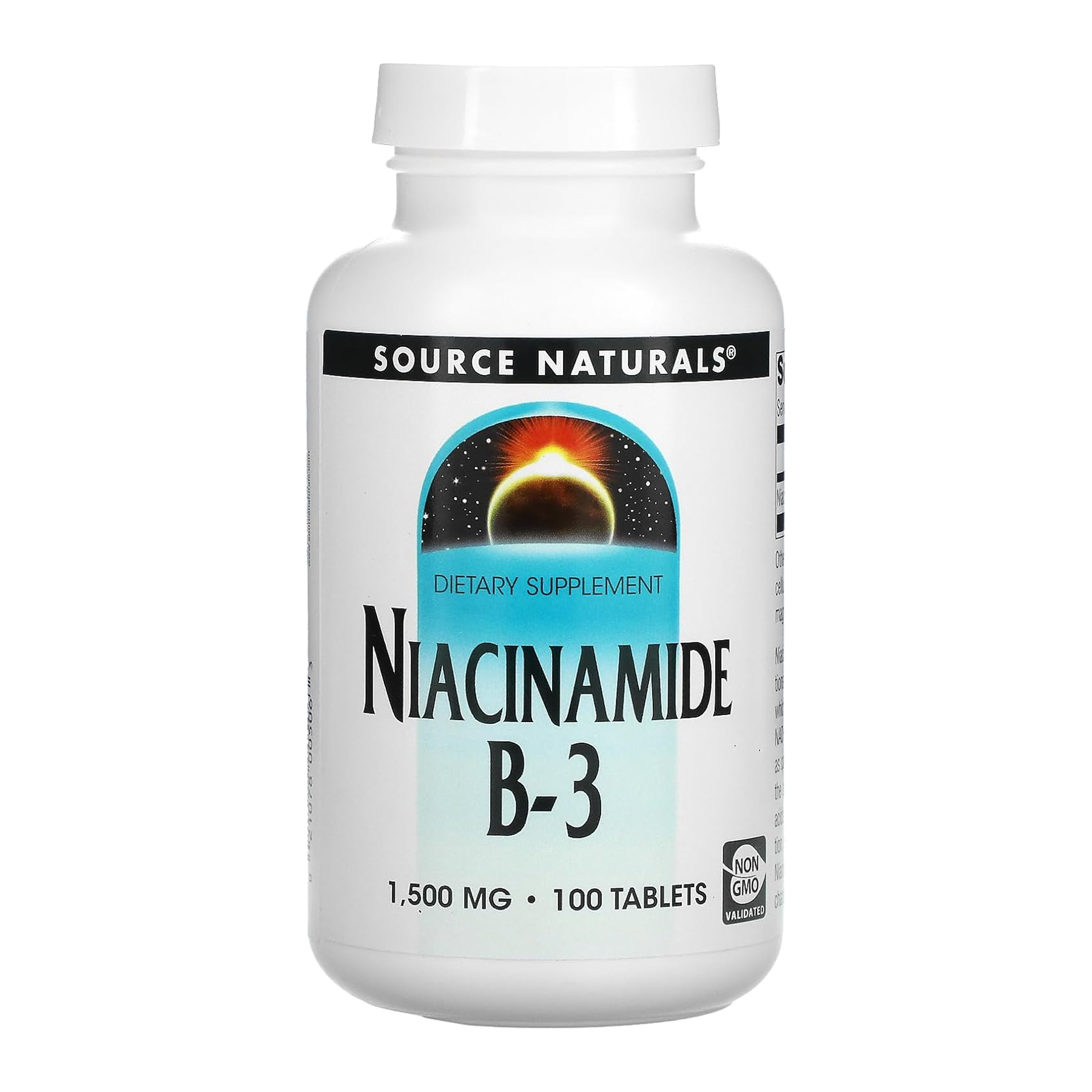 Source Naturals Niacinamide B-3 1500 mg - 100 tabs 2023-10-6158