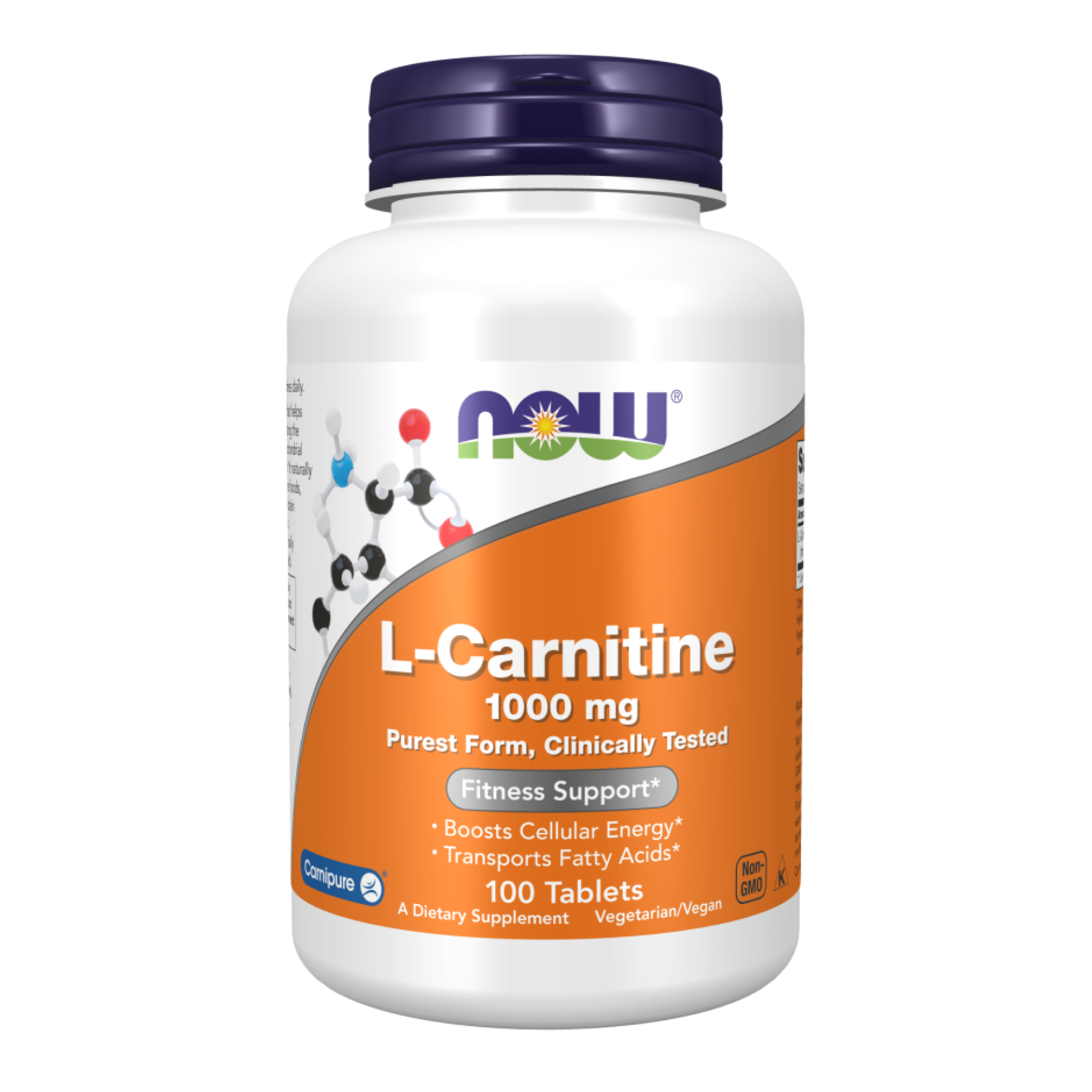 Now Foods Carnitine Tartrate 1000mg - 100 tabs 2022-10-2540
