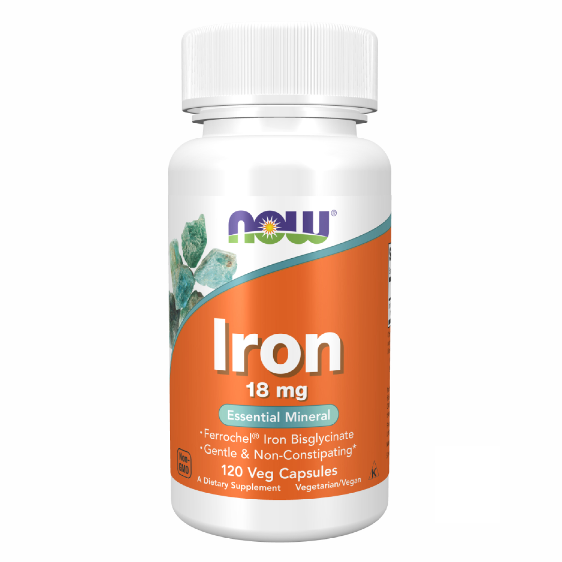 Now Foods Iron 18mg Ferrochel - 120 vcaps 2022-10-0035