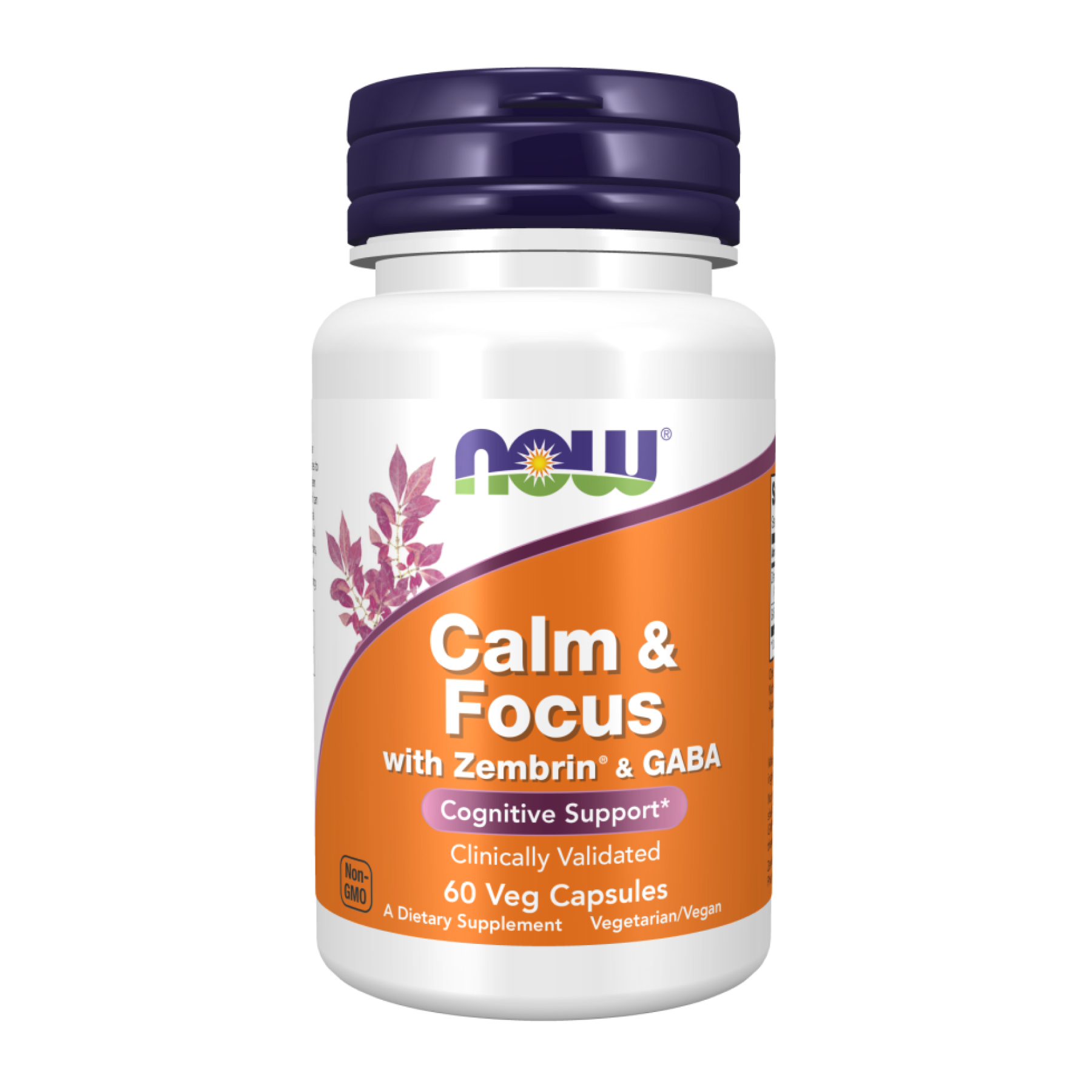 Now Foods Calm & Focus with Zembrin® & GABA - 60 vcaps 2023-10-3871