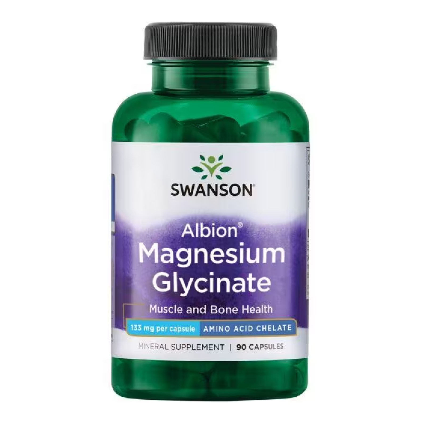 Swanson Chelated Magnesium 133 mg - 90 Caps (Повреждена банка) 2023-10-7993