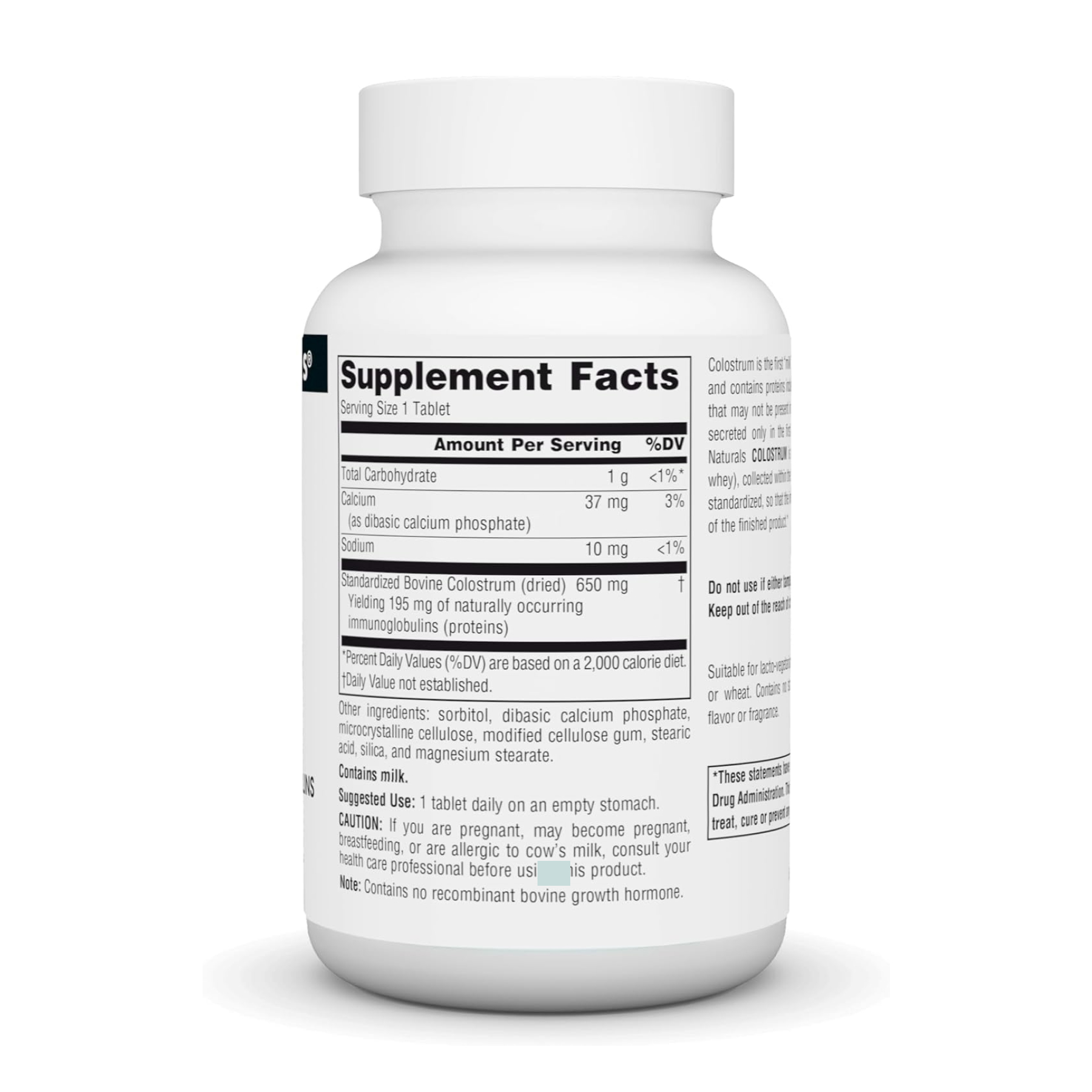 Source Naturals Colostrum 650 mg - 30 tabs 2023-10-5119