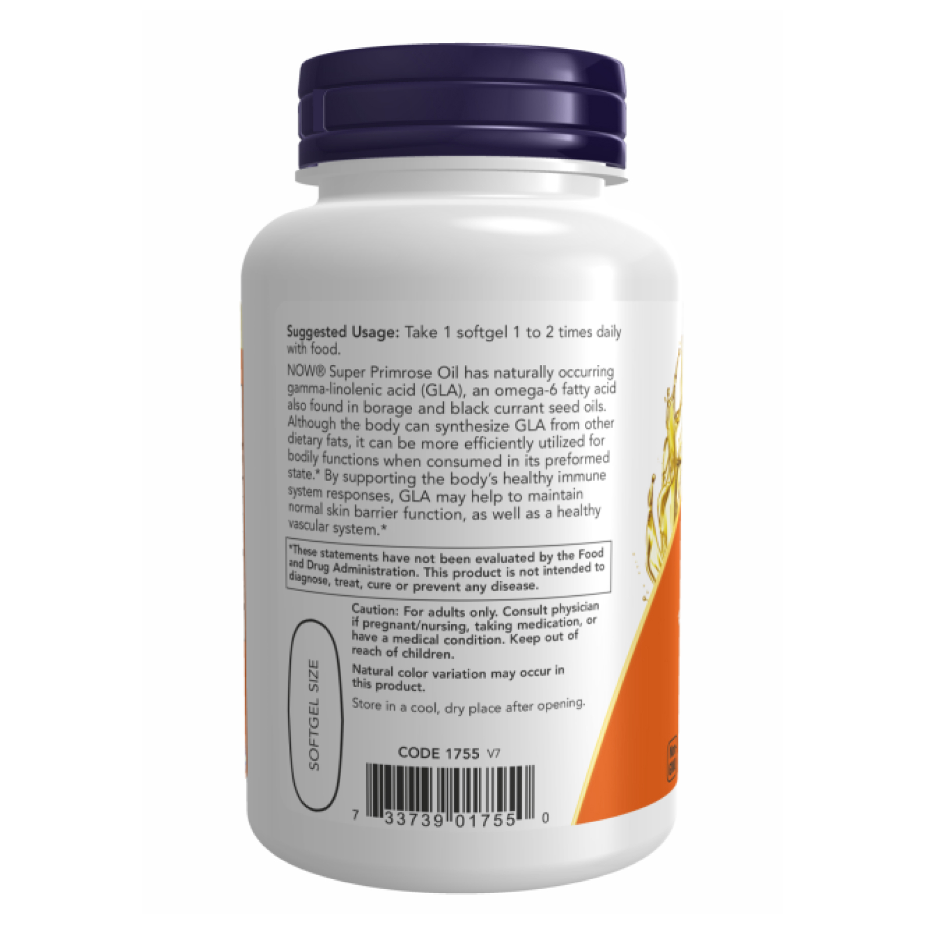Now Foods Super Primrose 1300mg - 120 sgels 2022-10-2379