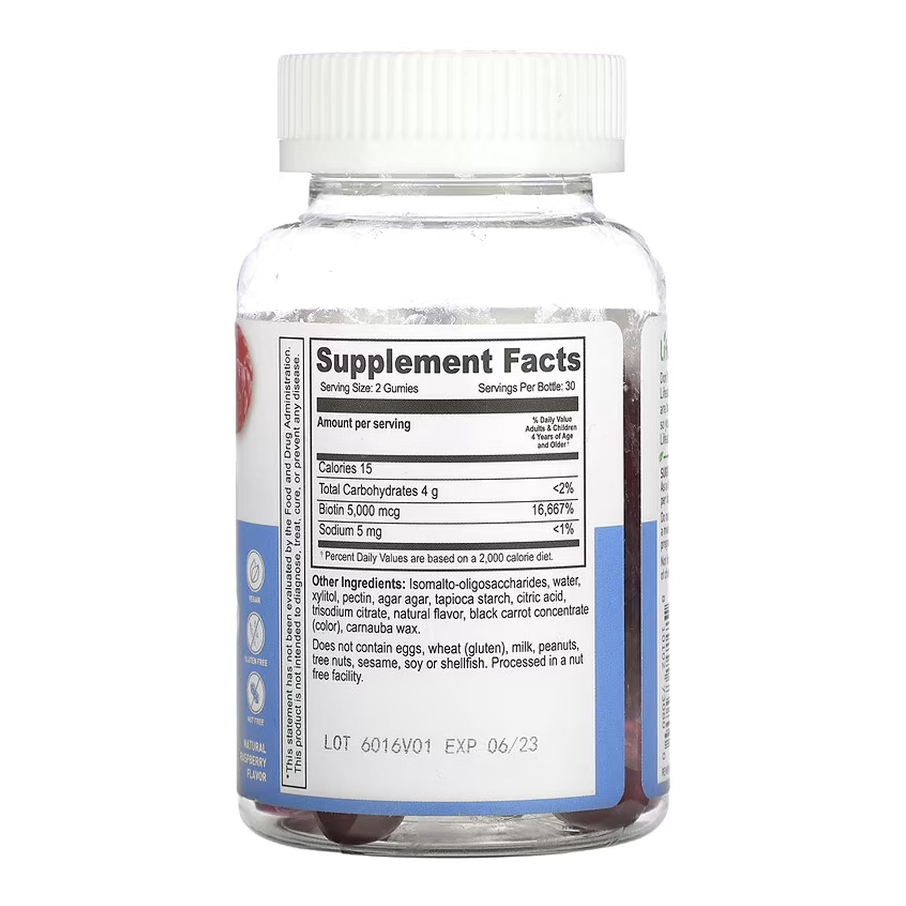 Lifeable Biotin 5,000mcg Kids Sugar Free - 60 gummies 2023-10-7294