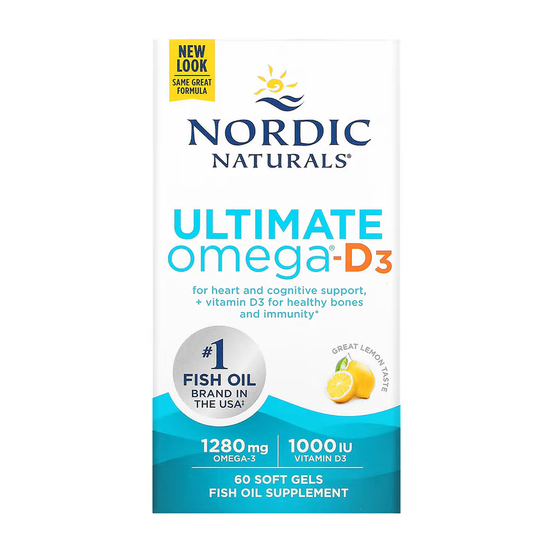 Nordic Naturals Ultimate Omega-D3 - 60 softgels 2023-10-5956