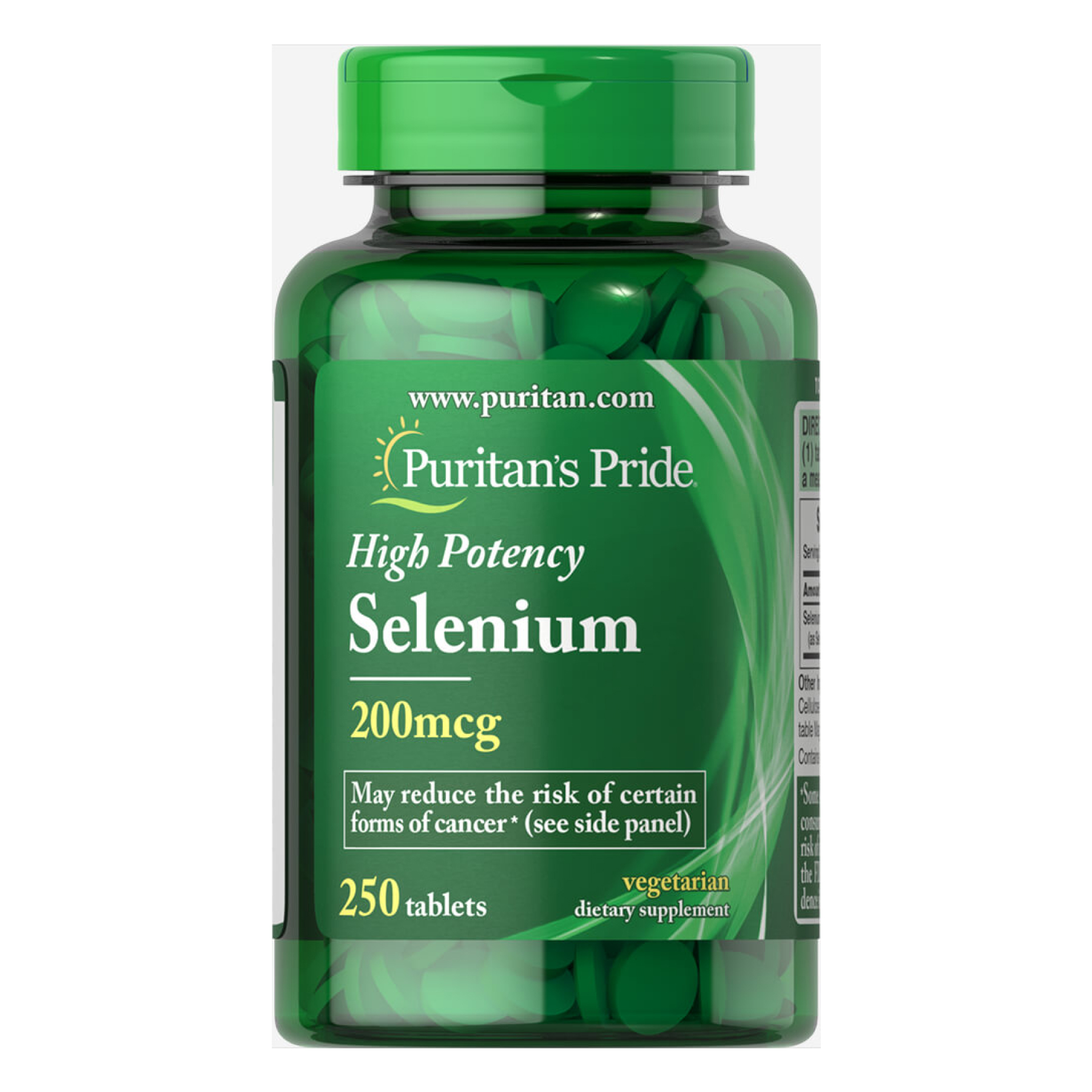 Puritans Pride Selenium 200mg - 250tabs 100-75-6730840-20