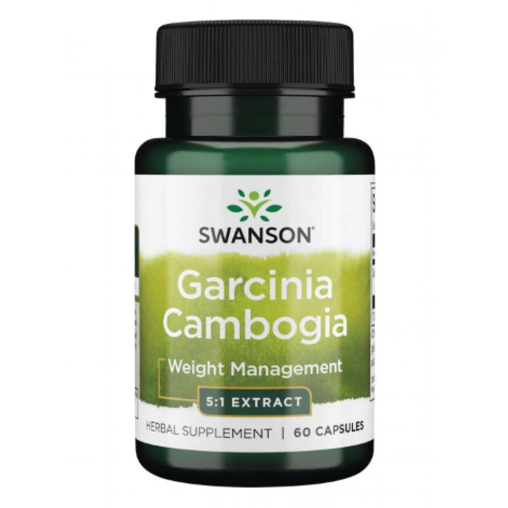 Swanson Garcinia Cambogia 5:1 Extract 80 mg - 60 Caps 100-85-2286059-20