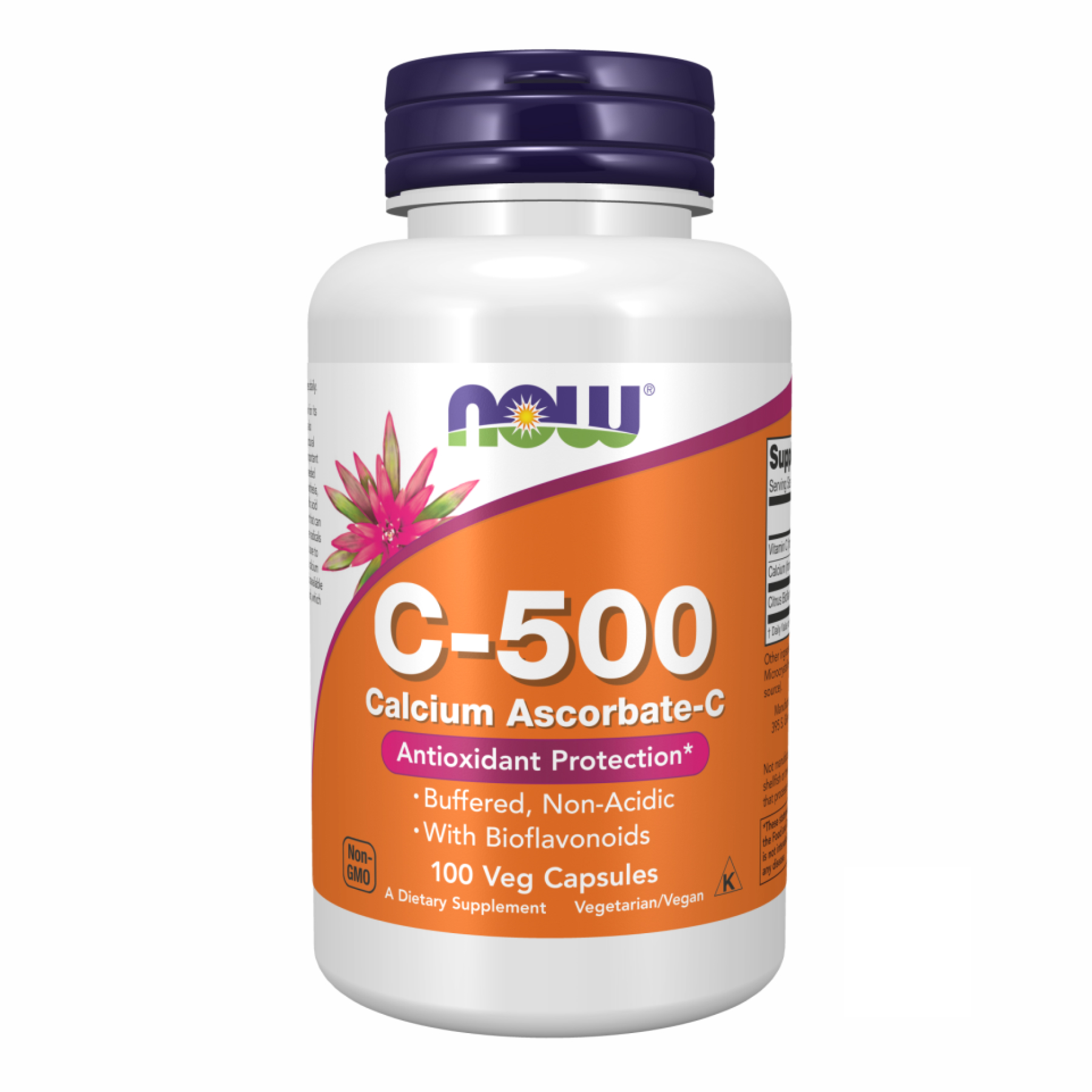 Now Foods C-500 Ascorbate - 100 vcaps (Пошкоджена банка) 2024-11-0028