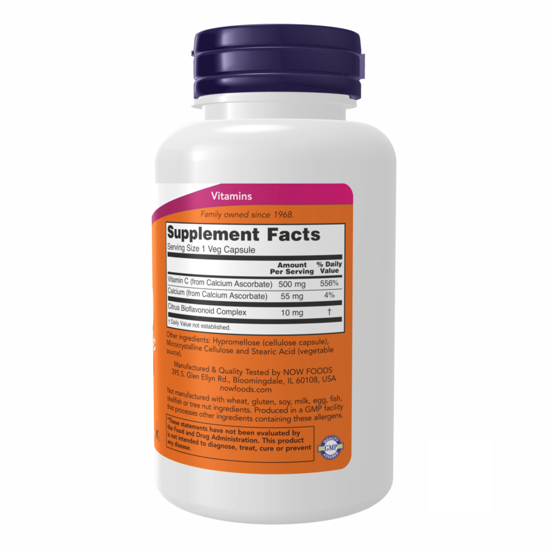 Now Foods C-500 Ascorbate - 100 vcaps (Пошкоджена банка) 2024-11-0028