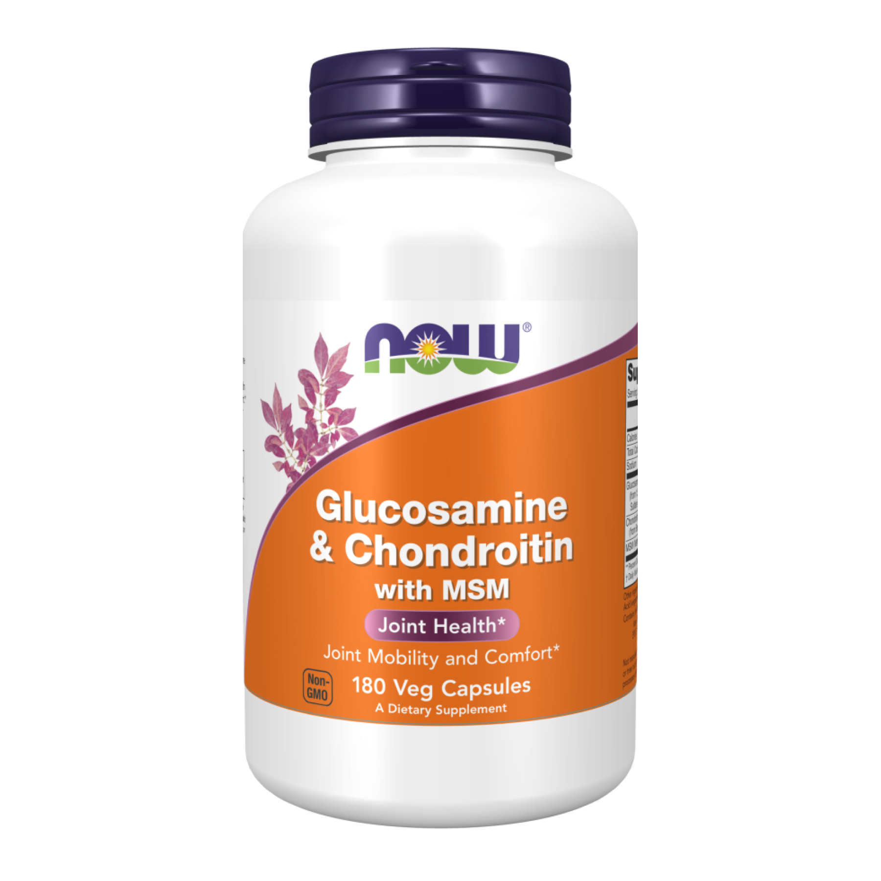 Now Foods Glucosamine & Chondroitin with MSM - 180 vcaps 2023-10-3872