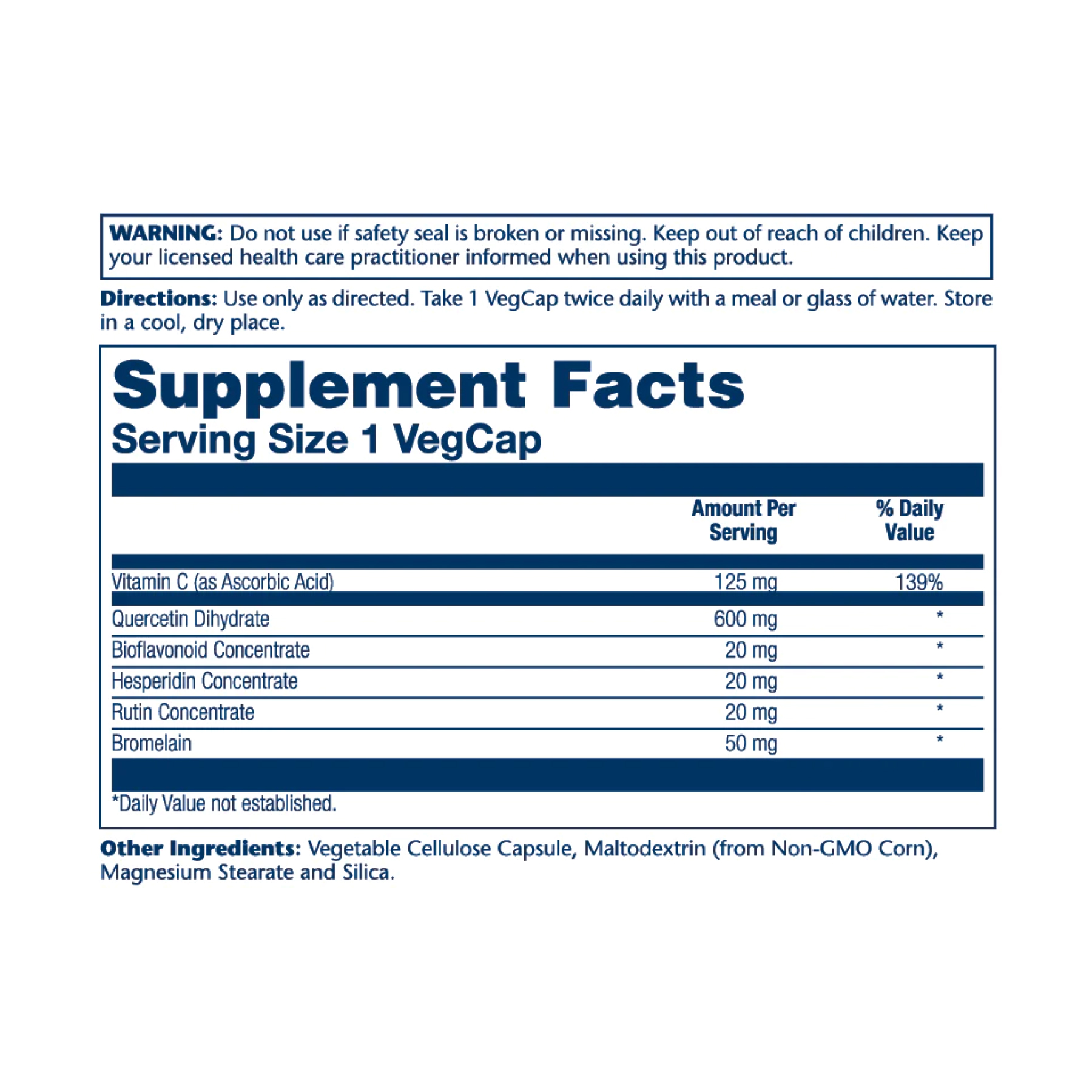Solaray Mega Quercetin 600mg - 60 vcaps 2022-10-1795