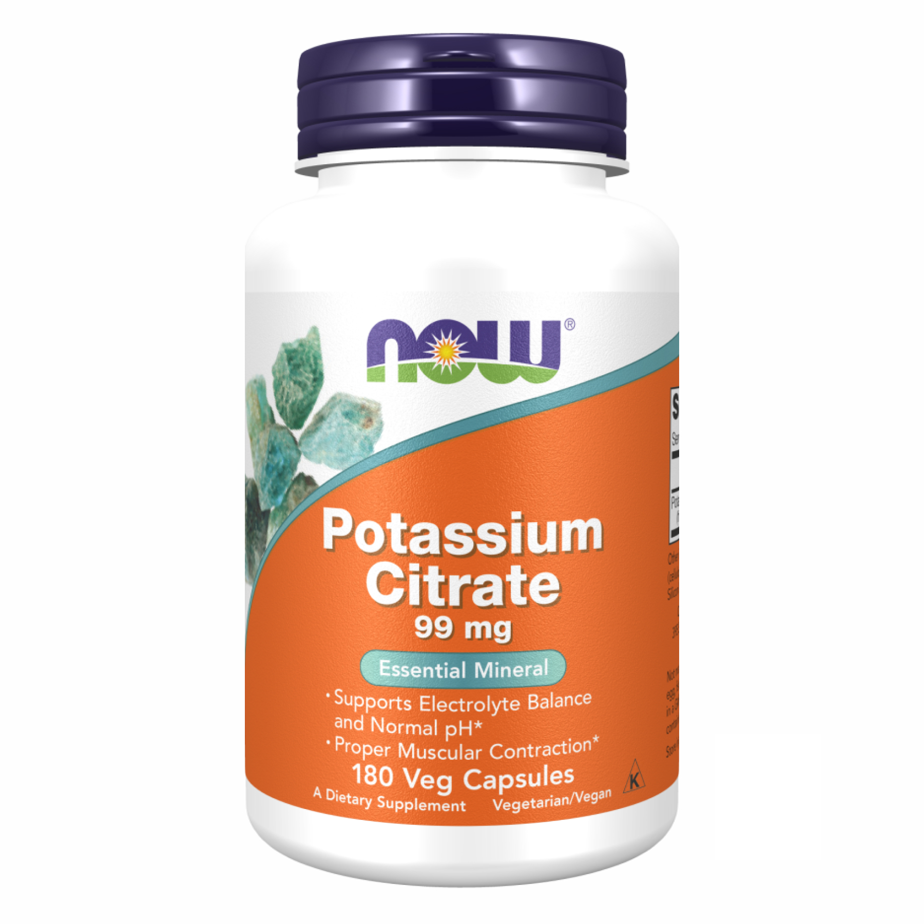 Now Foods Potassium Citrate - 180 vcaps 2022-10-0037