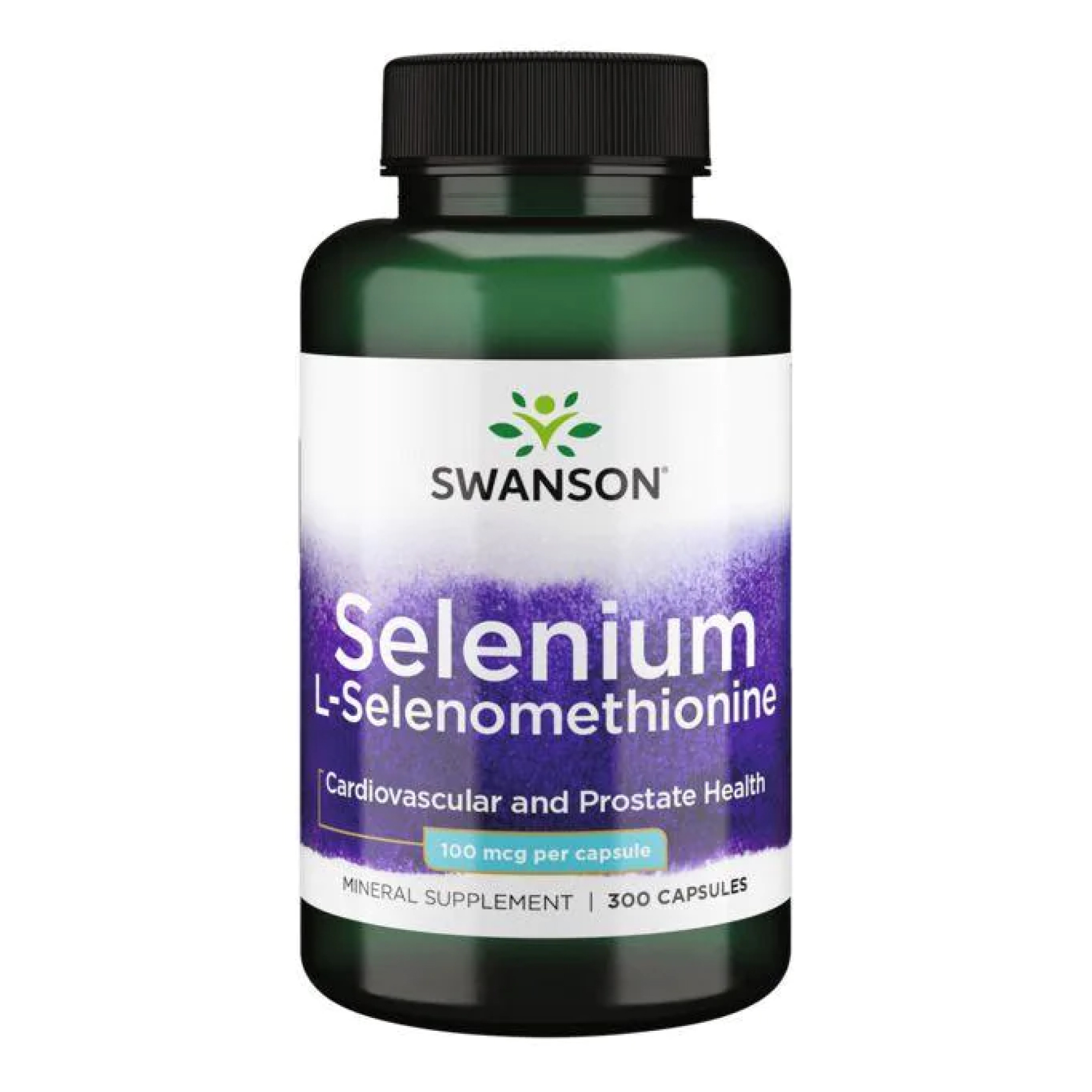 Swanson Selenium L-Selenomethionine 100mcg - 300cap 100-97-0313414-20