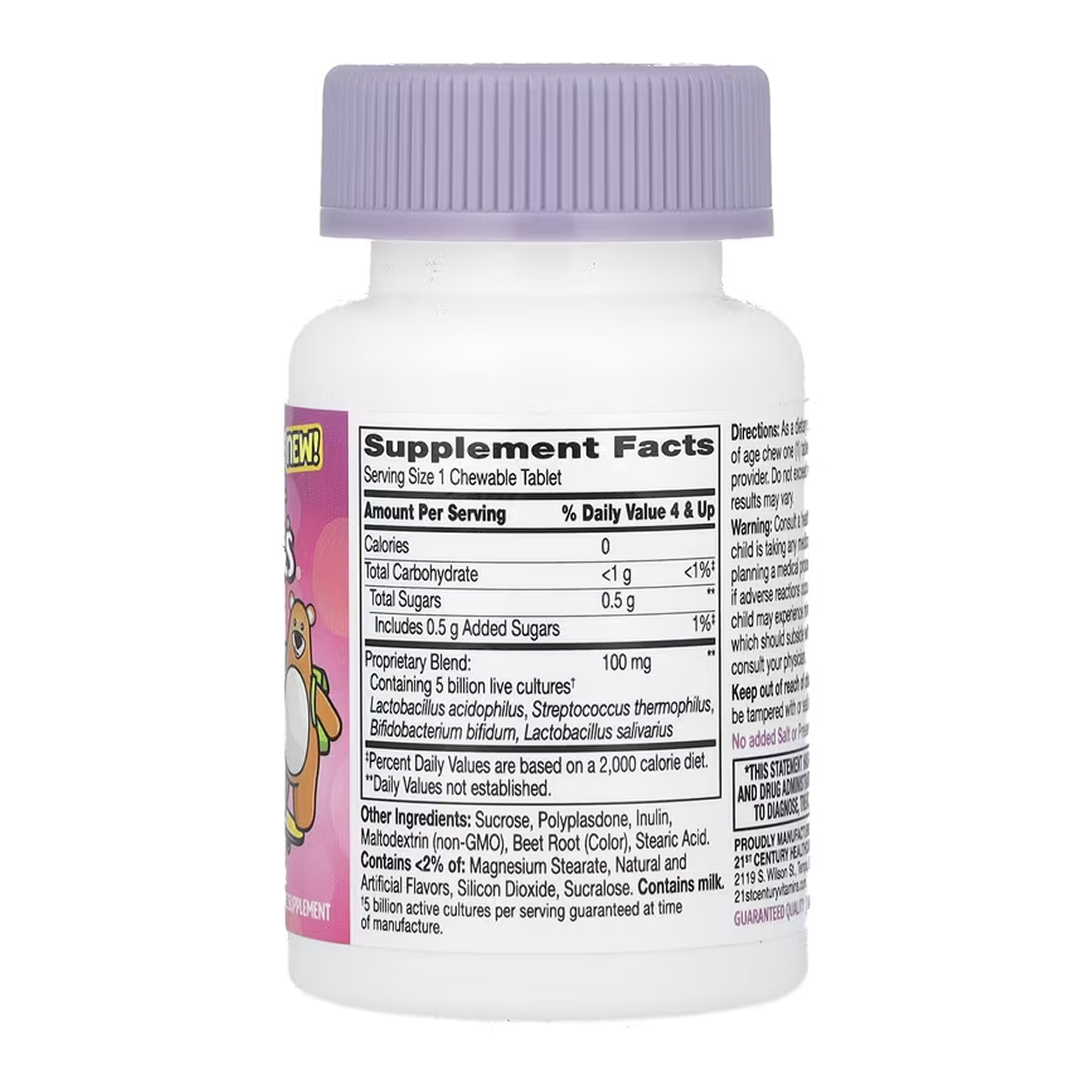 21st Century Zoo Friends Probiotic - 30 chewable tabs 2023-10-7110