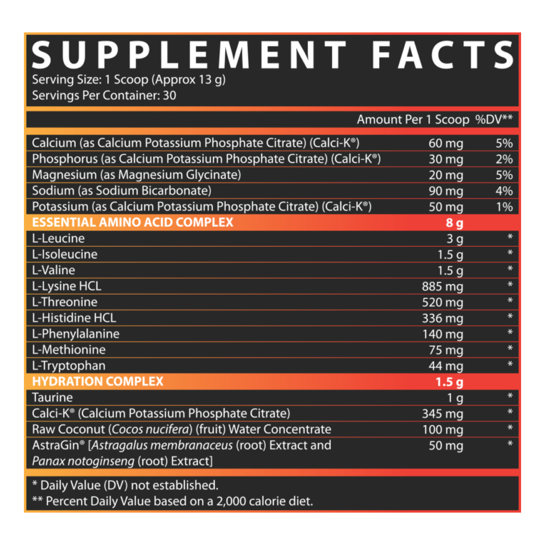Nutrex EAA Hydration - 30srv Blood Orange 2022-09-0001
