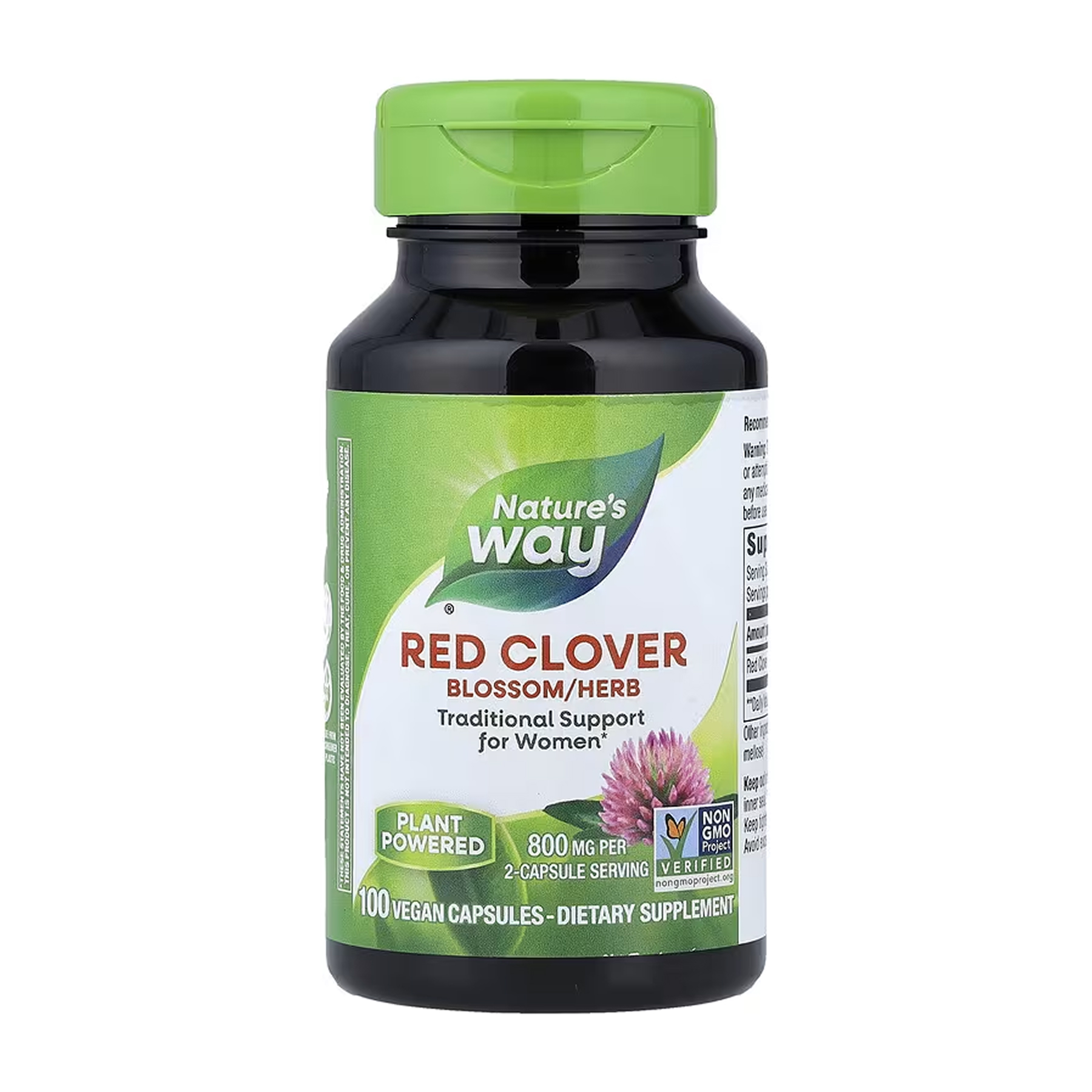 Nature's Way Red Clover Blossoms/Herb - 100 vcaps 2023-10-6401