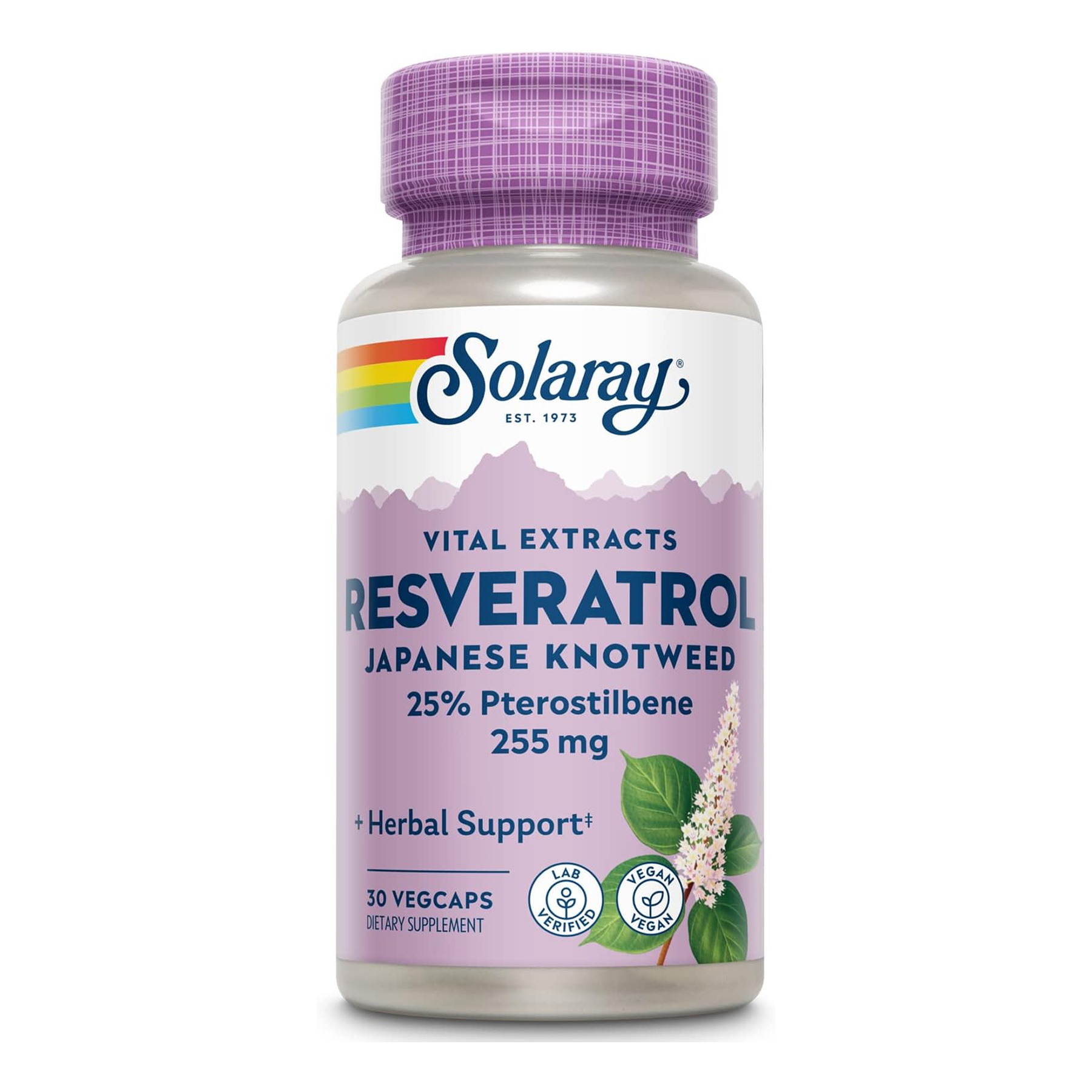 Solaray Super Resveratrol with Pterost 250mg - 30 vcaps 2023-10-7166