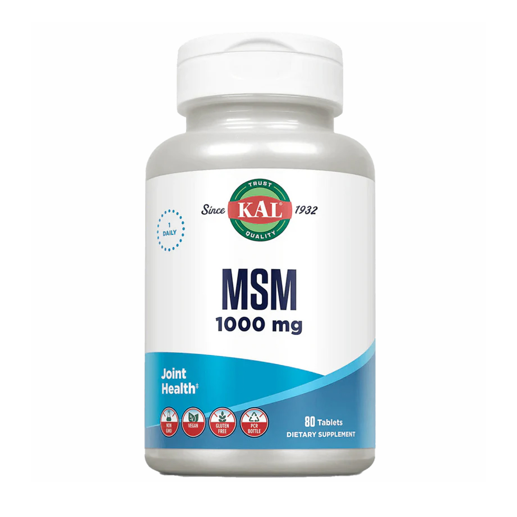 KAL MSM 1000mg - 80 tabs 2022-10-1012