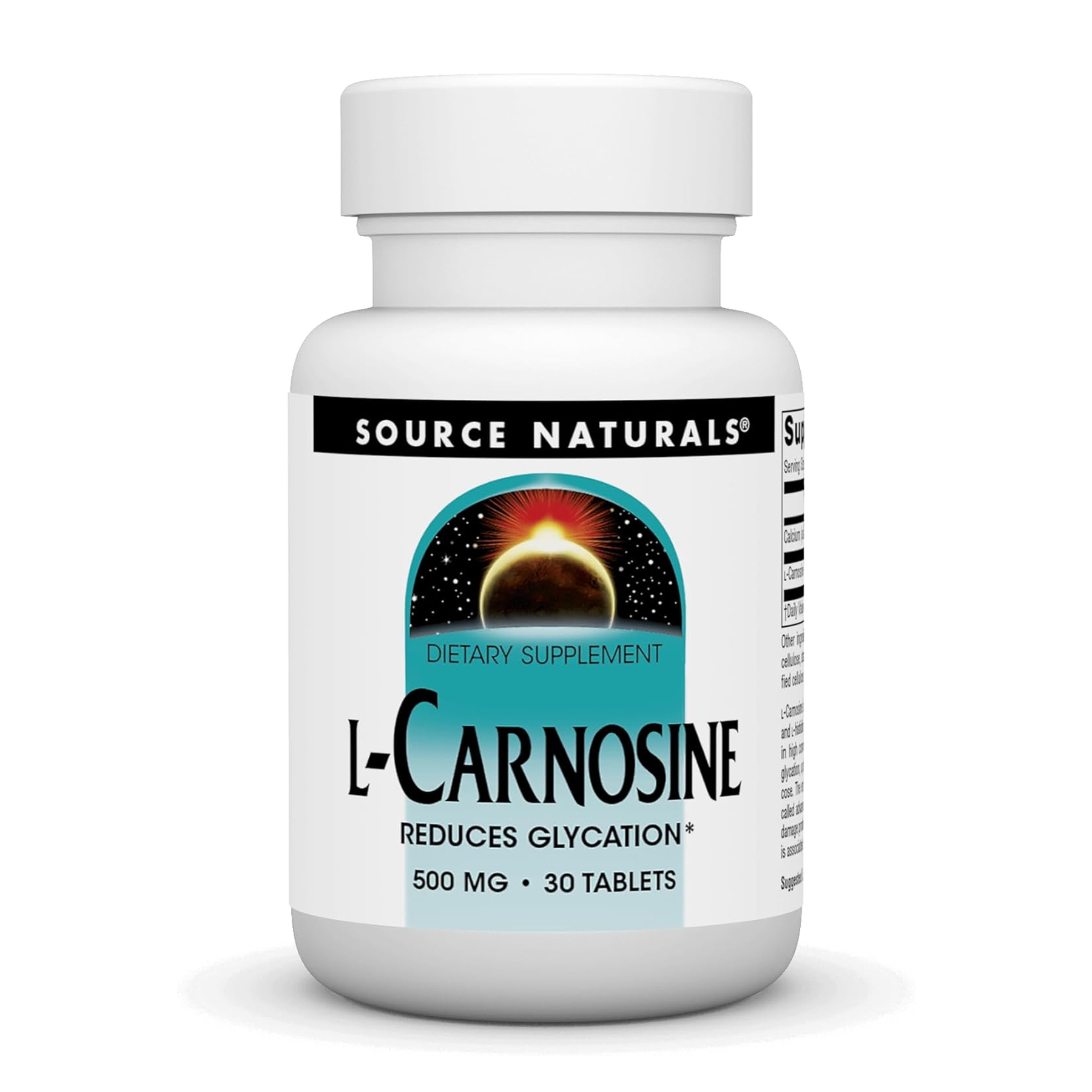 Source Naturals L-Carnosine 500 mg - 30 tabs 2023-10-6162